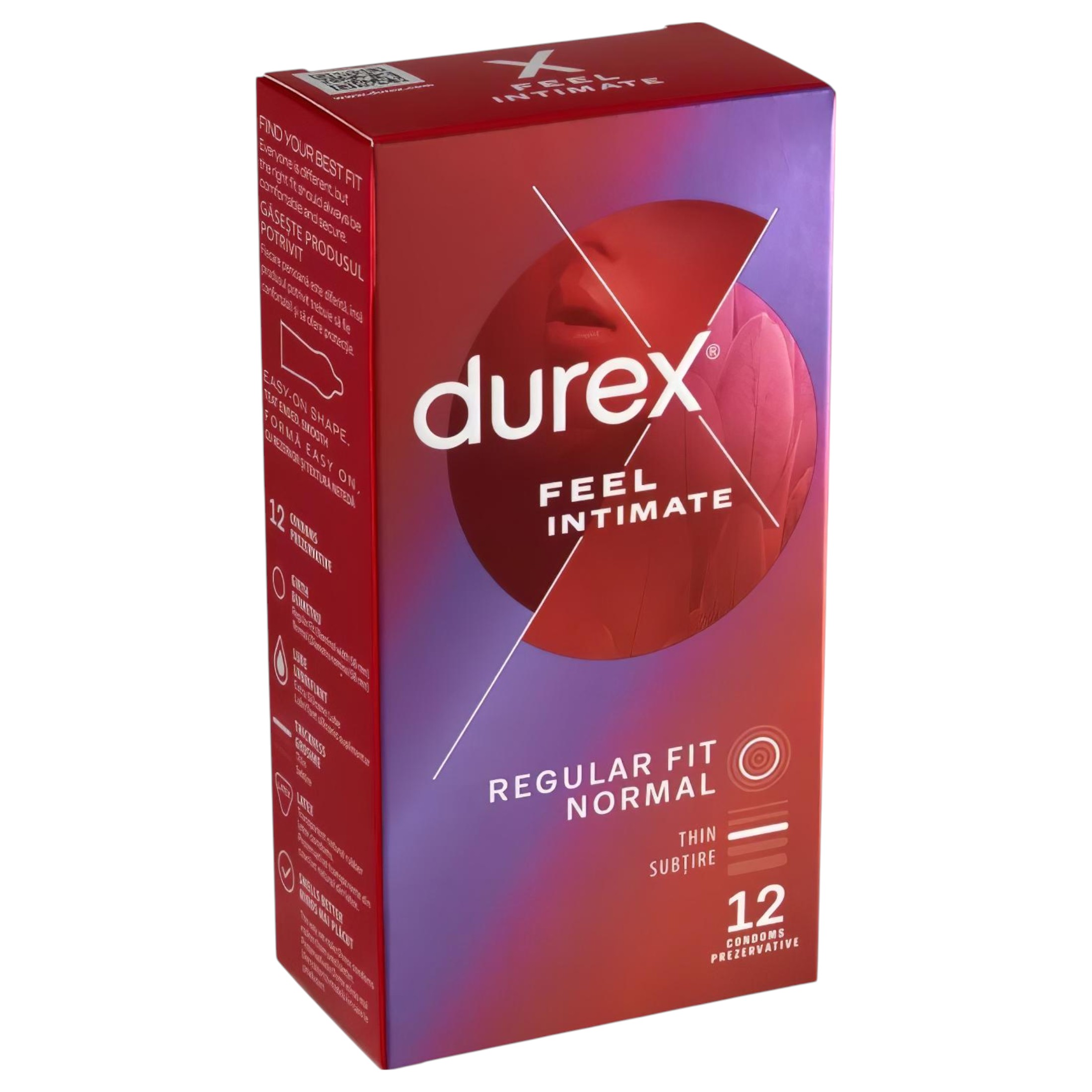 Durex Feel Intimate – vékonyfalú óvszer (12db)