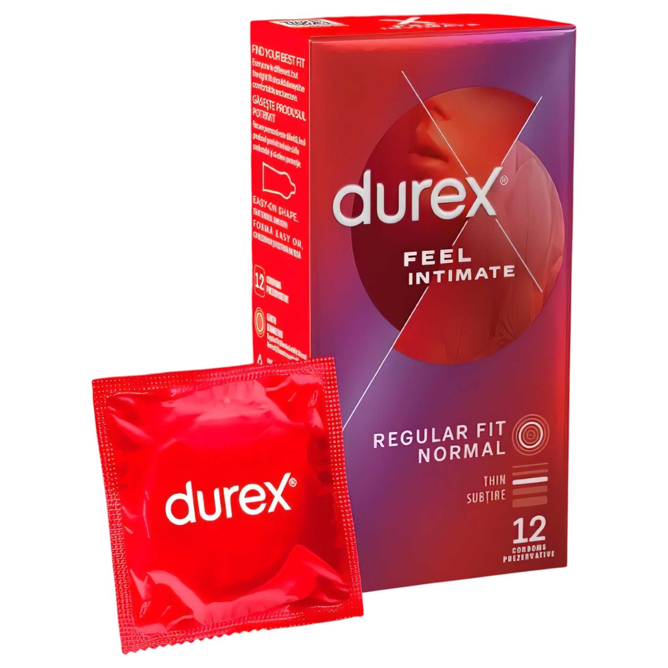 Durex Feel Intimate – vékonyfalú óvszer (12db)
