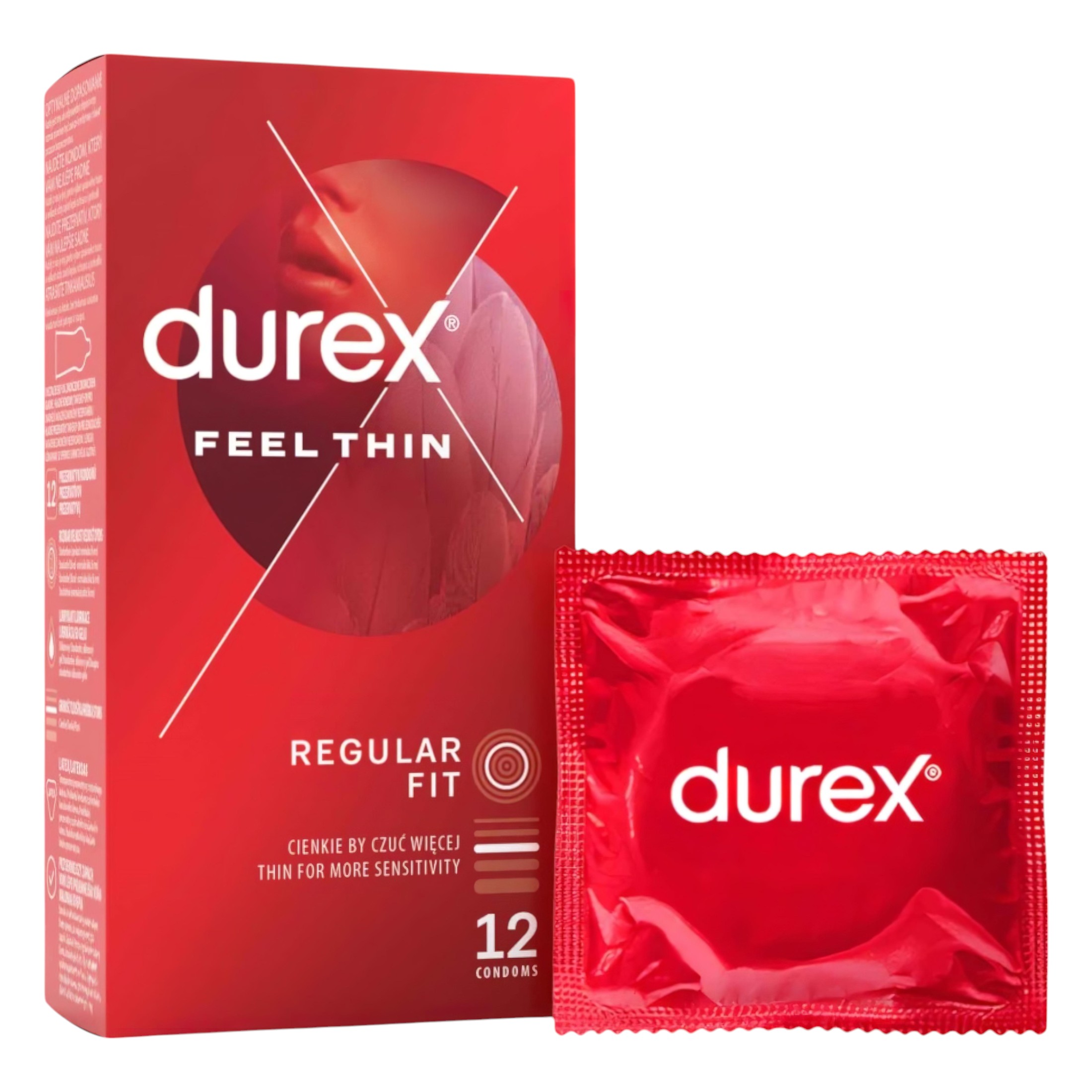 Durex Feel Thin – élethű érzés óvszer (12db)