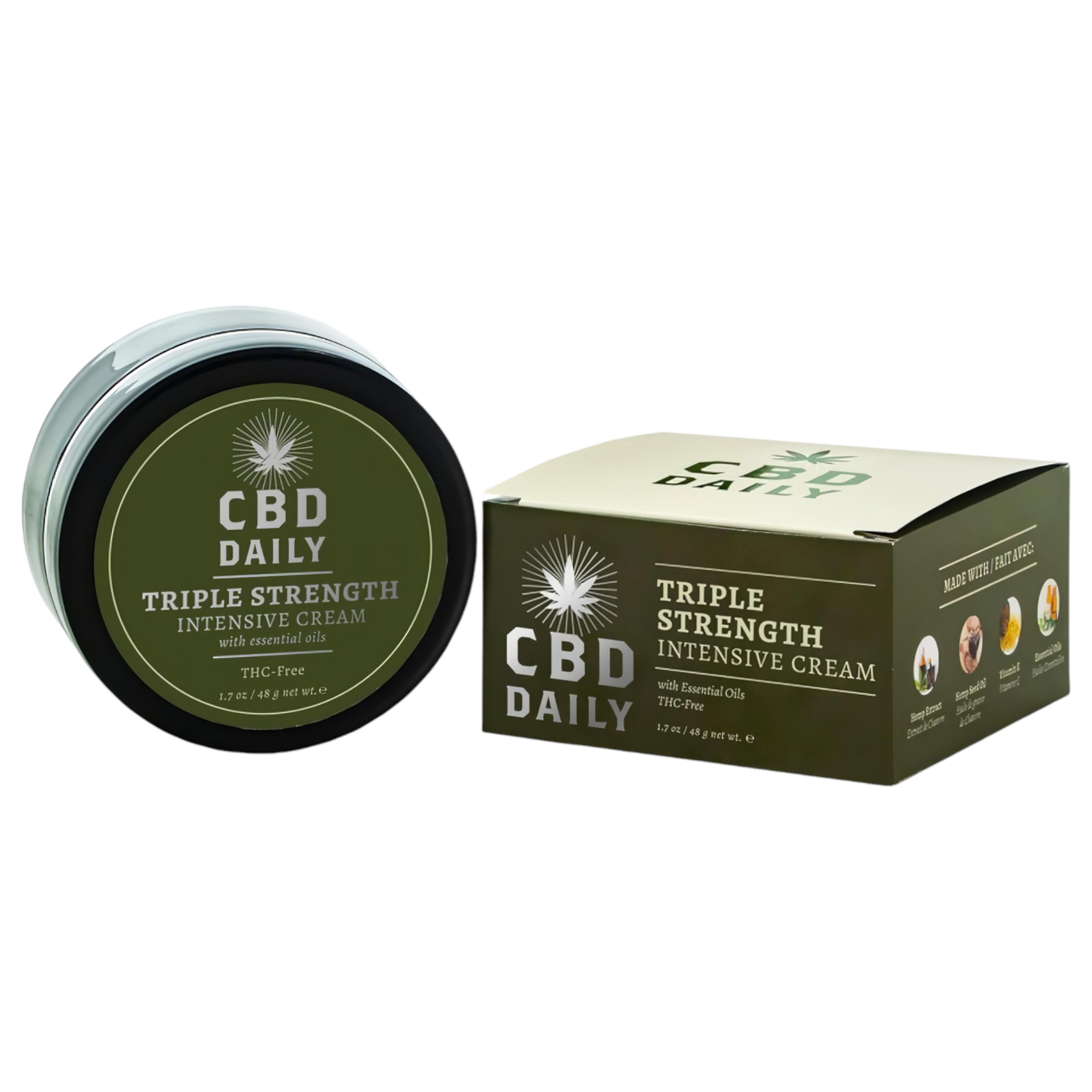CBD Daily Triple Strength – kannabisz alapú bőrápoló krém (48g)