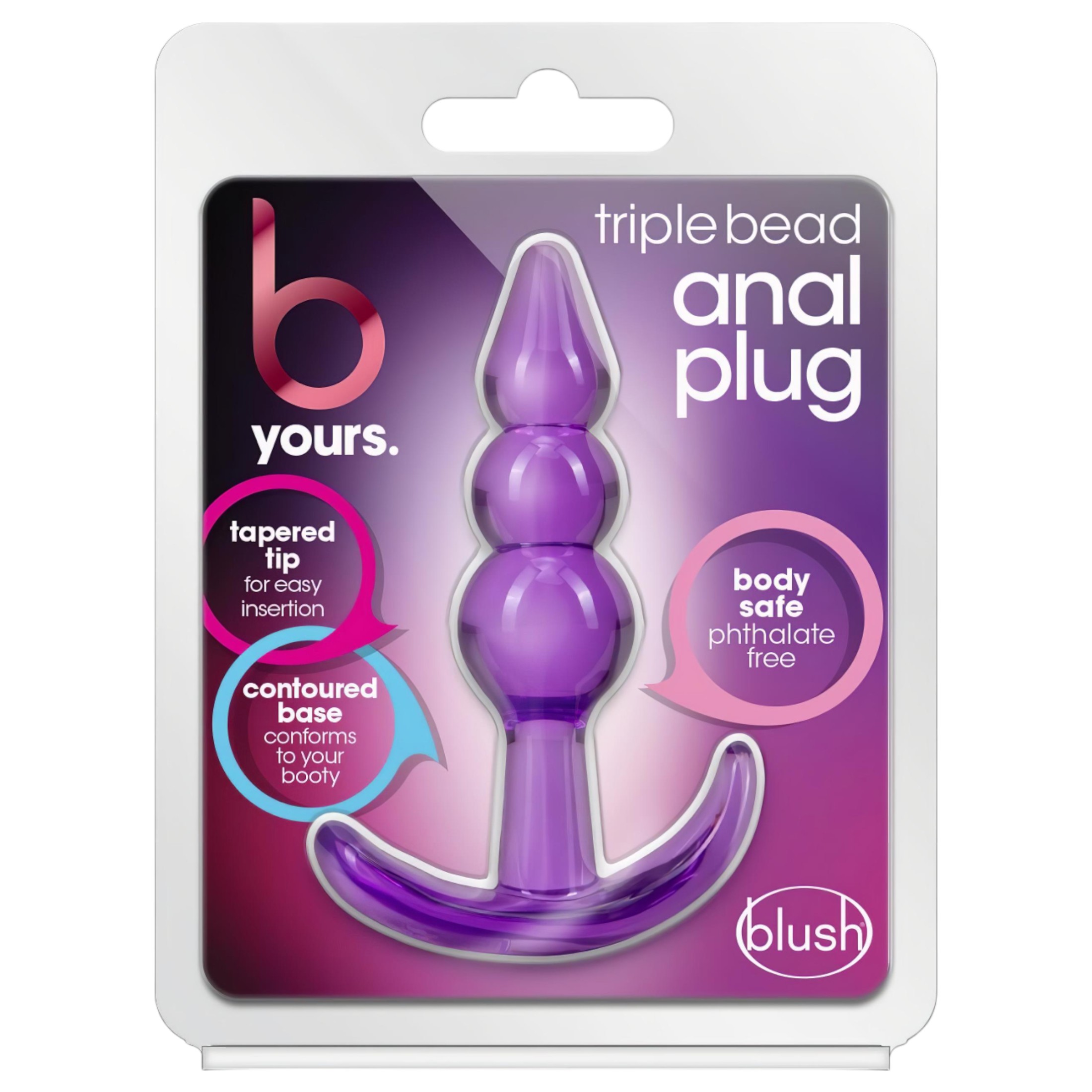 B Yours – gömbös anál plug (lila)