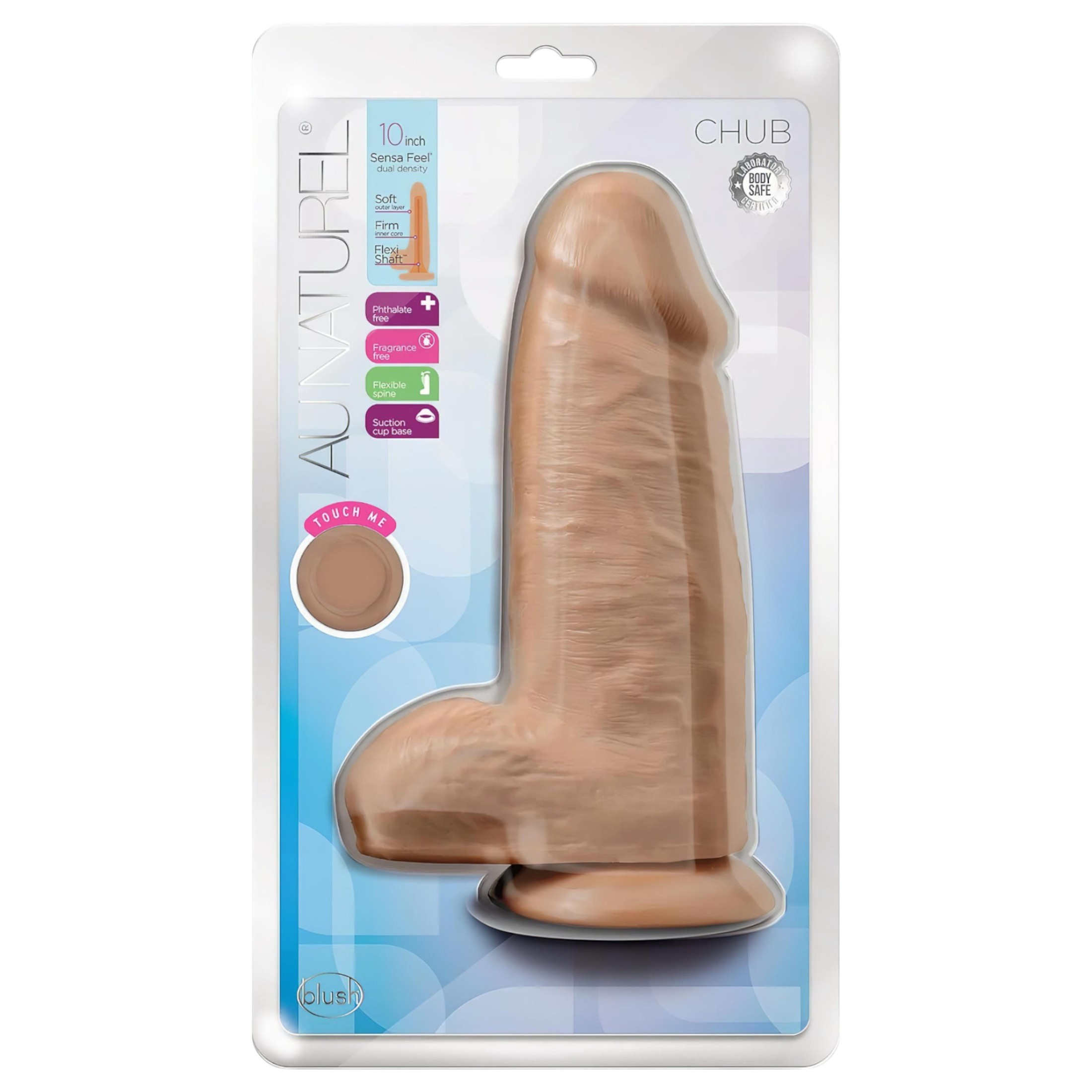 Blush Chub – élethű, tapadótalpas dildó – 18cm (natúr)