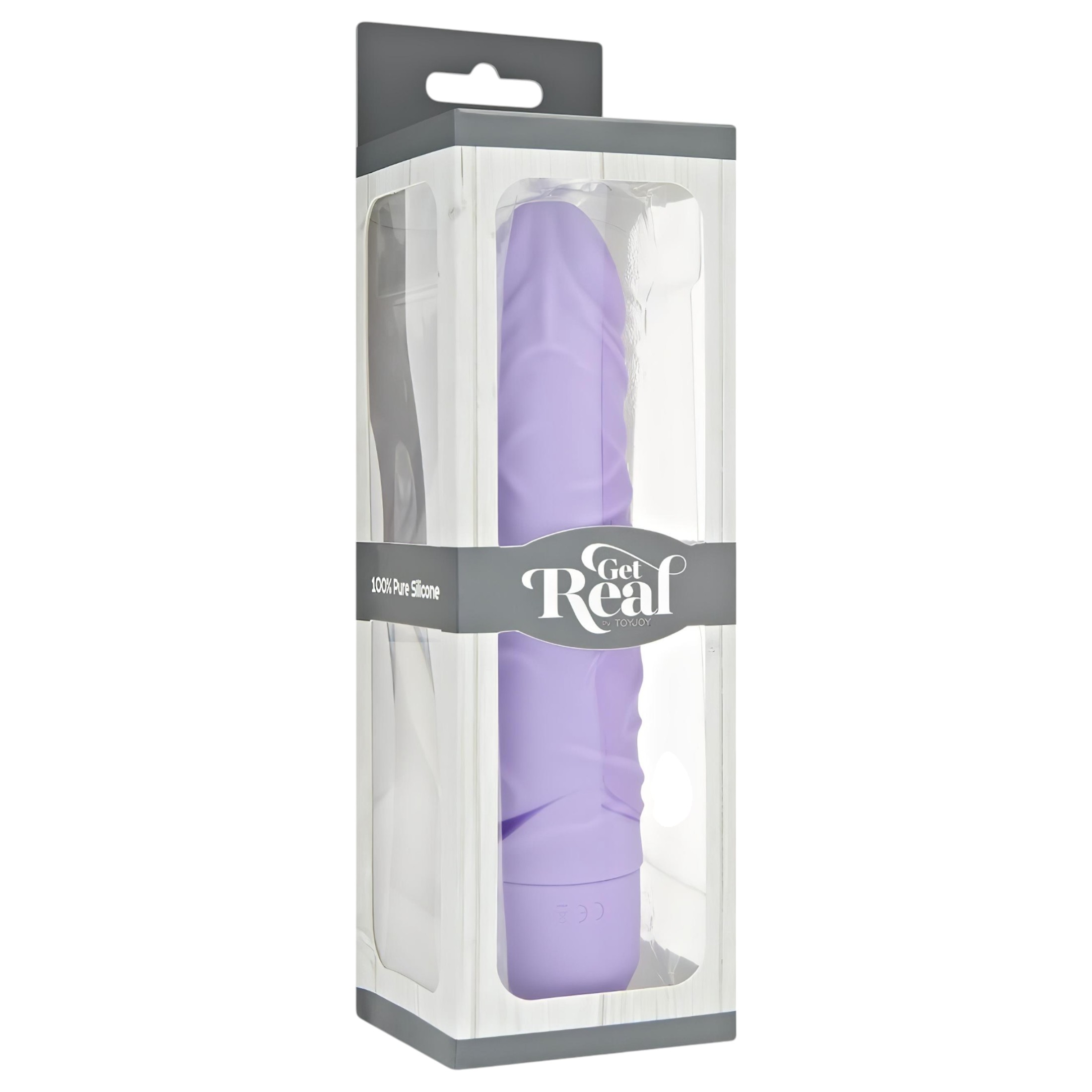 Classic Get Real – élethű, szilikon vibrátor (lila)