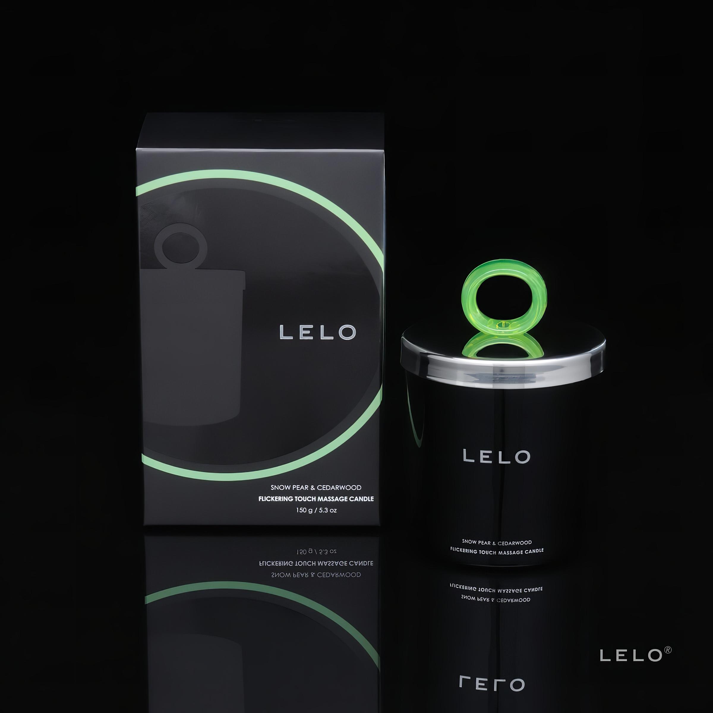 LELO masszázsgyertya – gyapjaskörte és cédrus (150g)