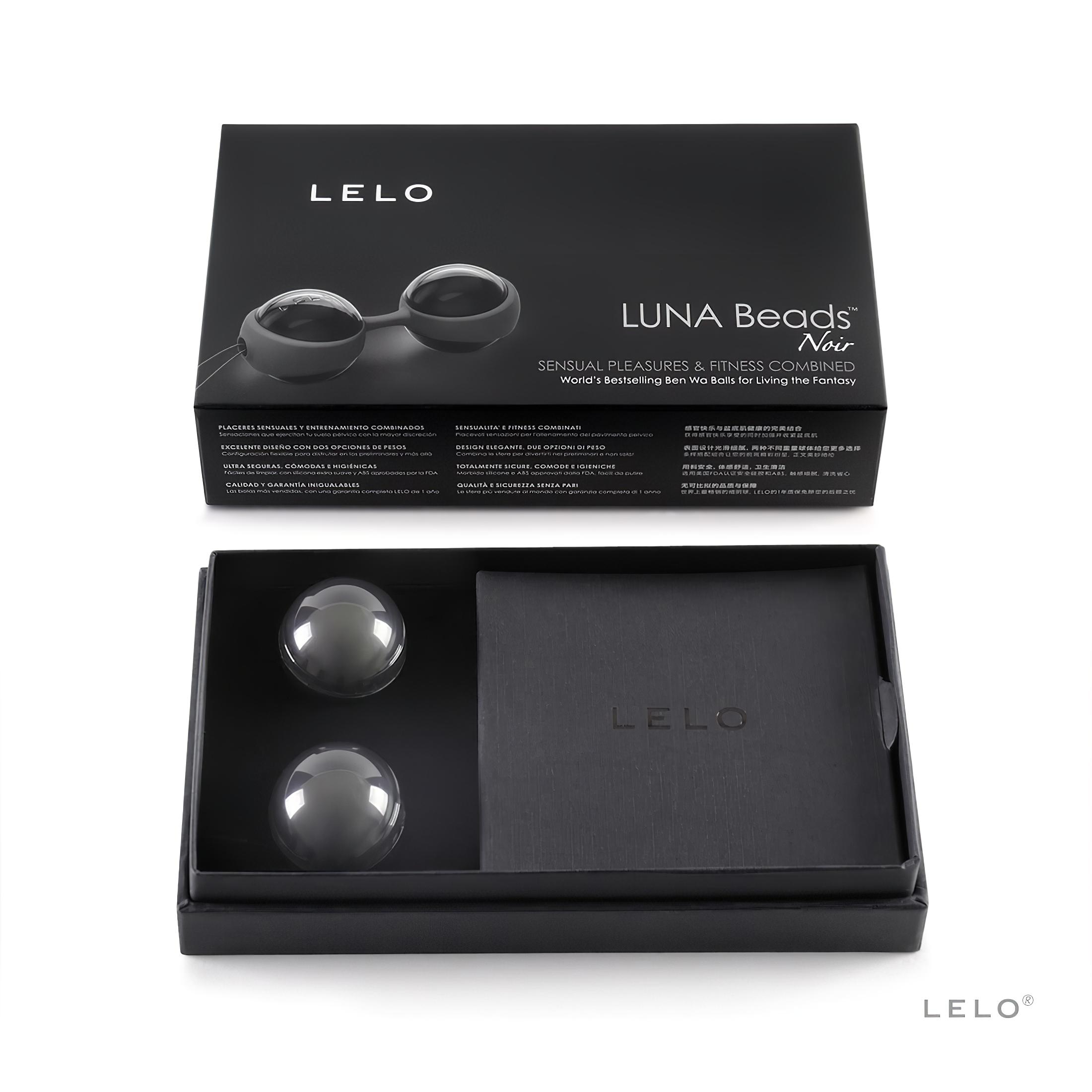 LELO Luna Noir- variálható gésagolyó