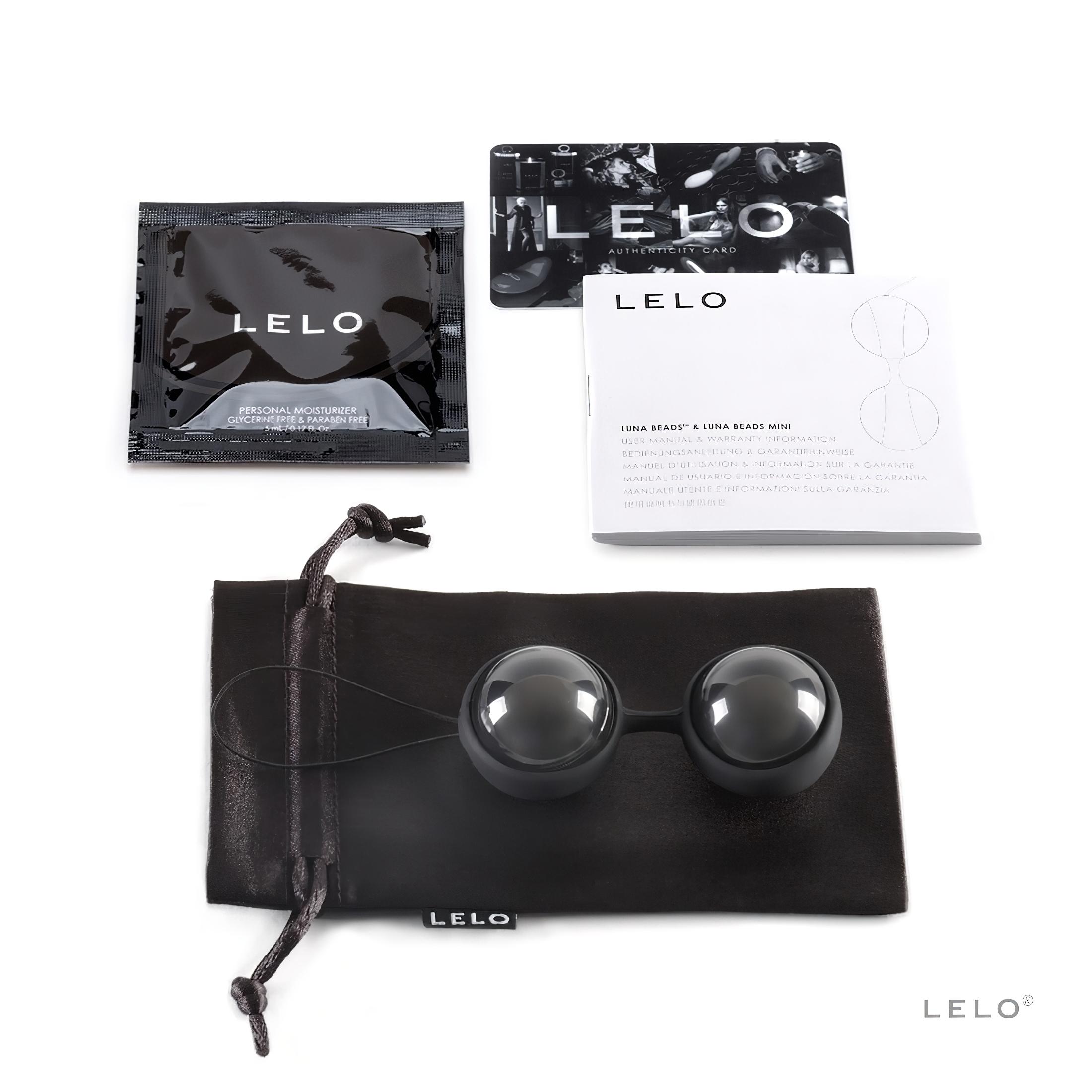 LELO Luna Noir- variálható gésagolyó
