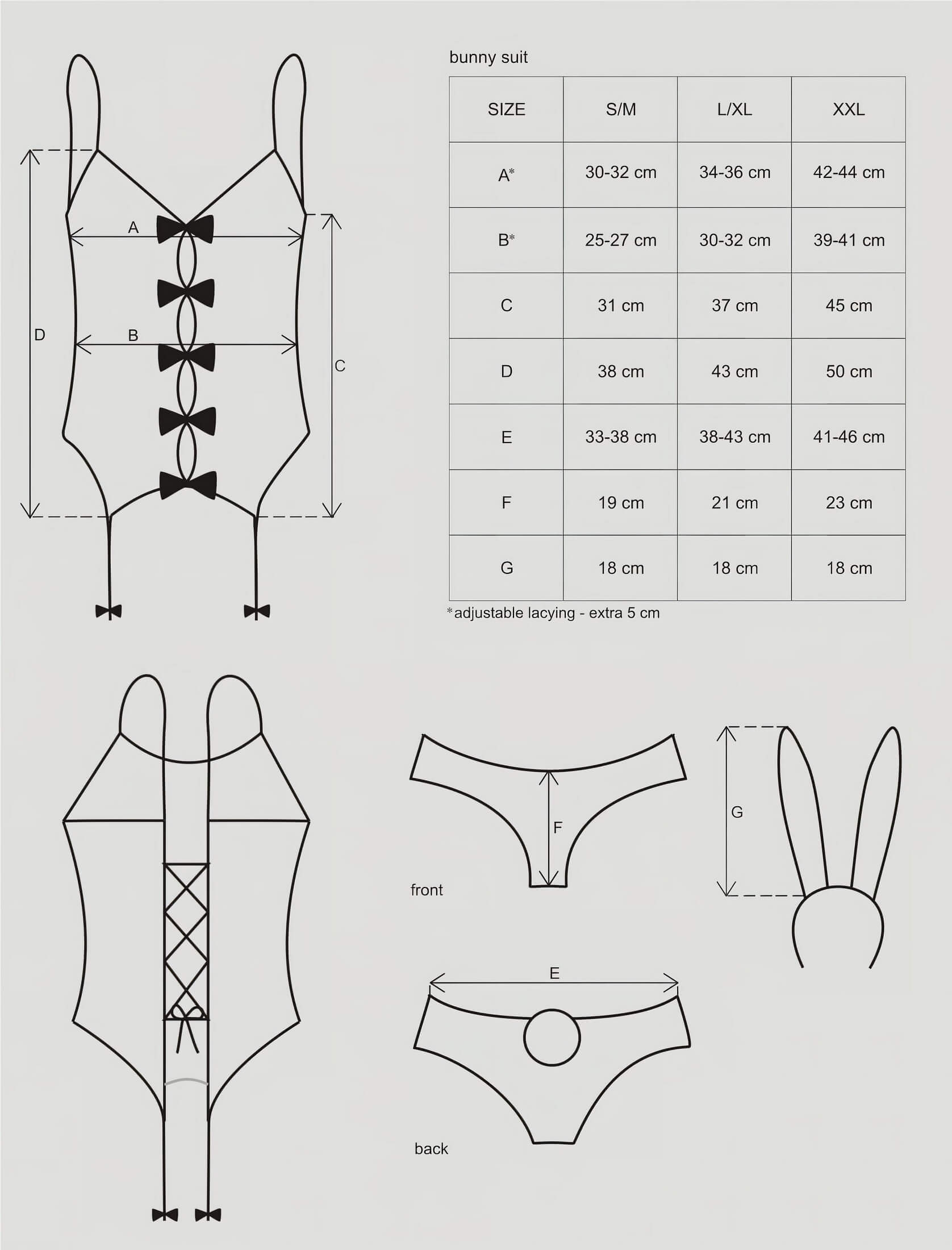 Obsessive – Nyuszilány jelmez (pink)
