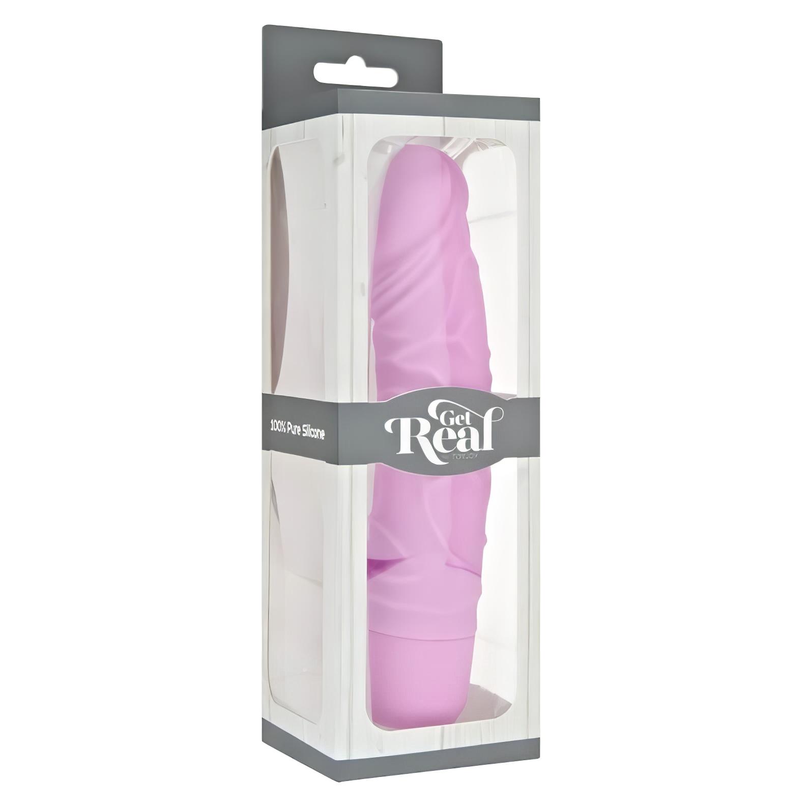 Classic Get Real – élethű, szilikon vibrátor (pink)
