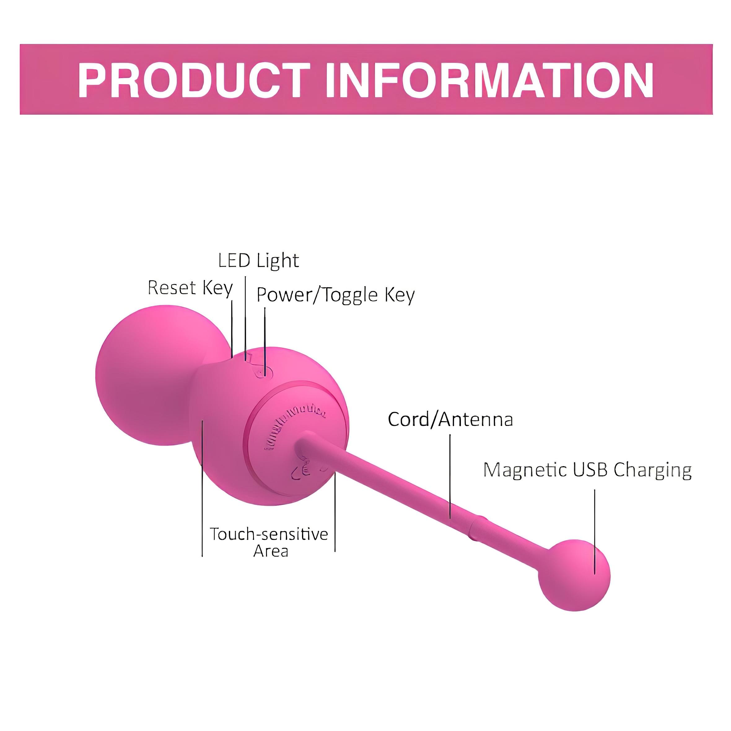 Magic Motion Kegel Master – Okos gésagolyó duó (lila)
