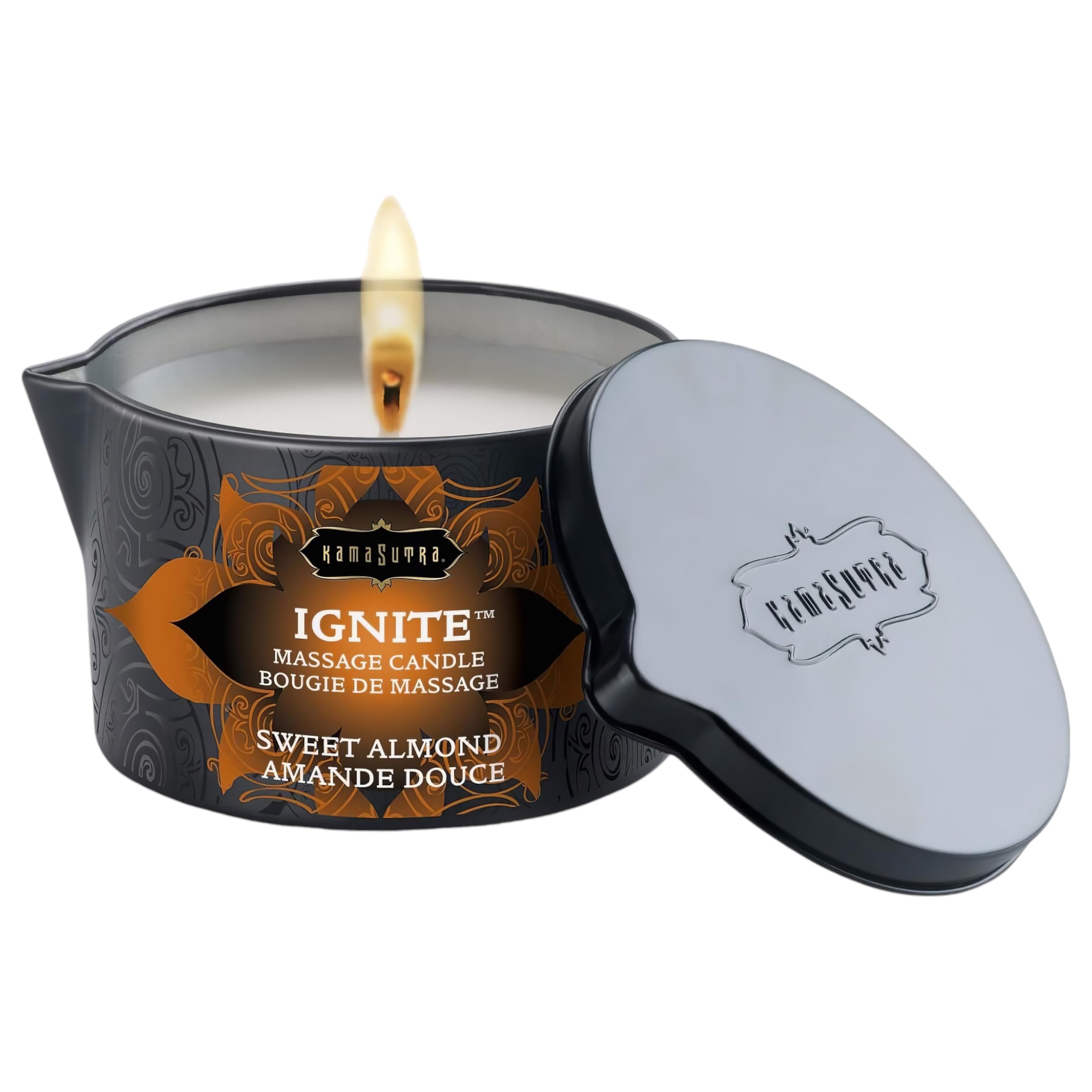 Kama Sutra – vegán masszázsgyertya – édes mandula (170g)