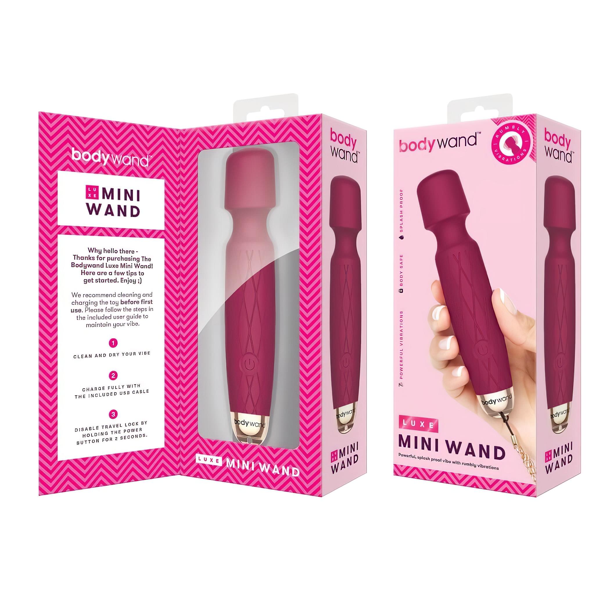 Bodywand Luxe – akkus, mini masszírozó vibrátor (rózsaszín)