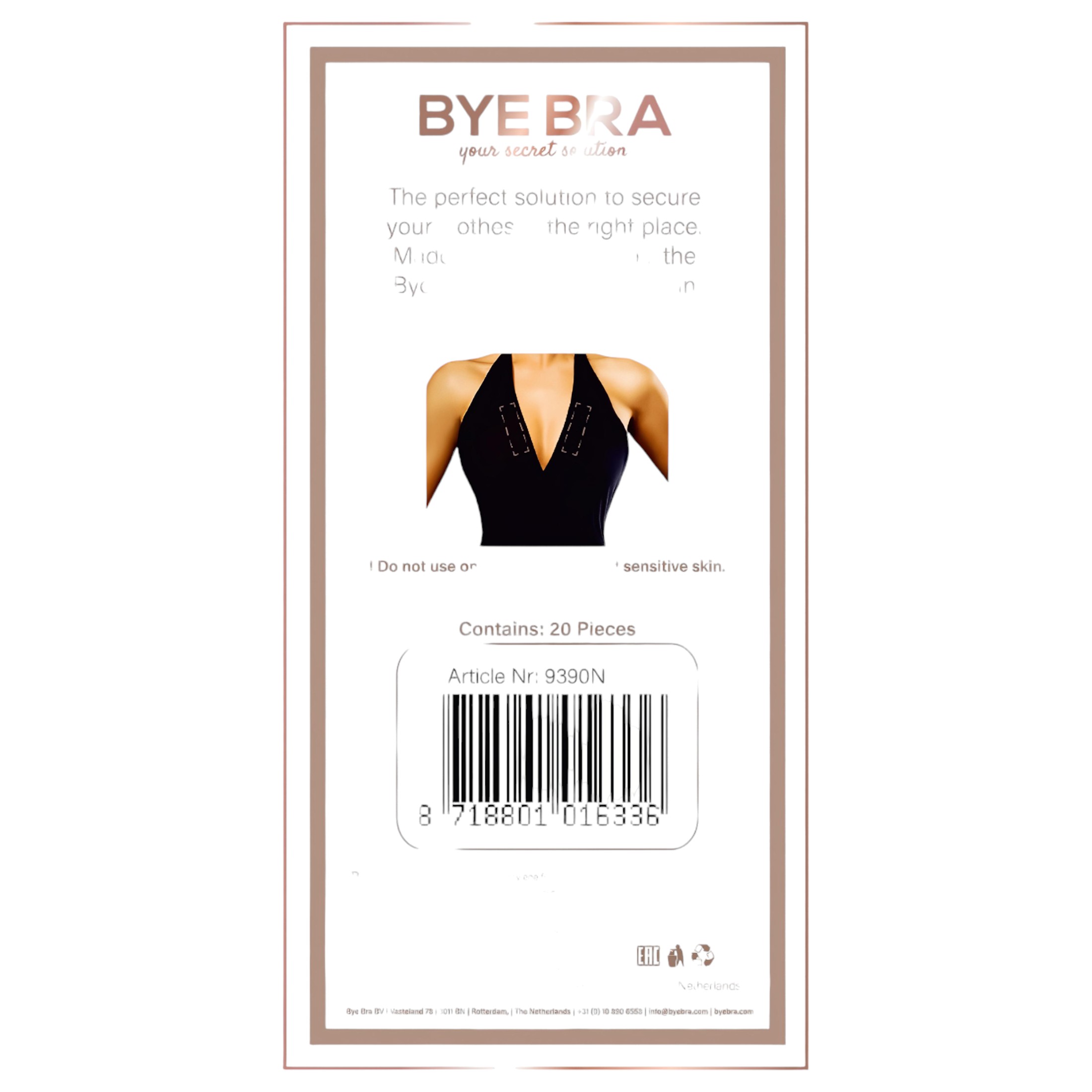 Bye Bra – kétoldalas ruharögzítő szalag (20db)