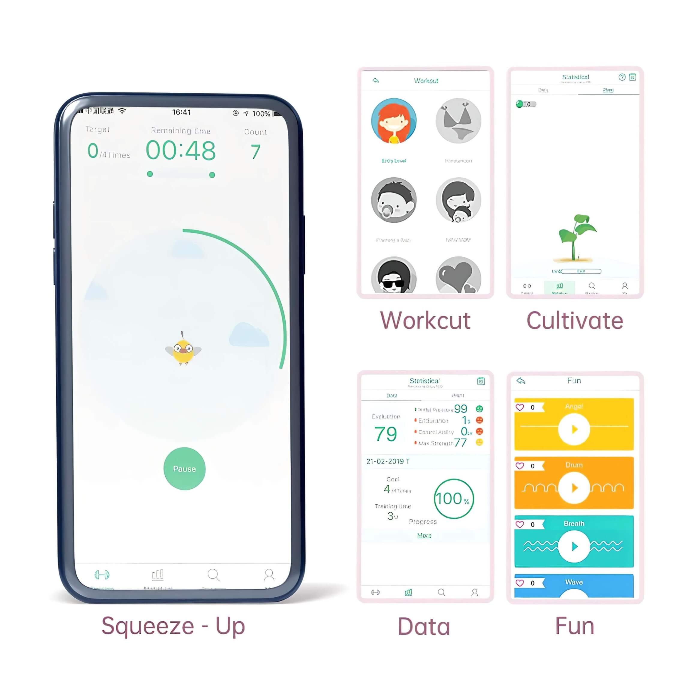 Magic Motion FitCute – okos, akkus gésagolyó (menta)