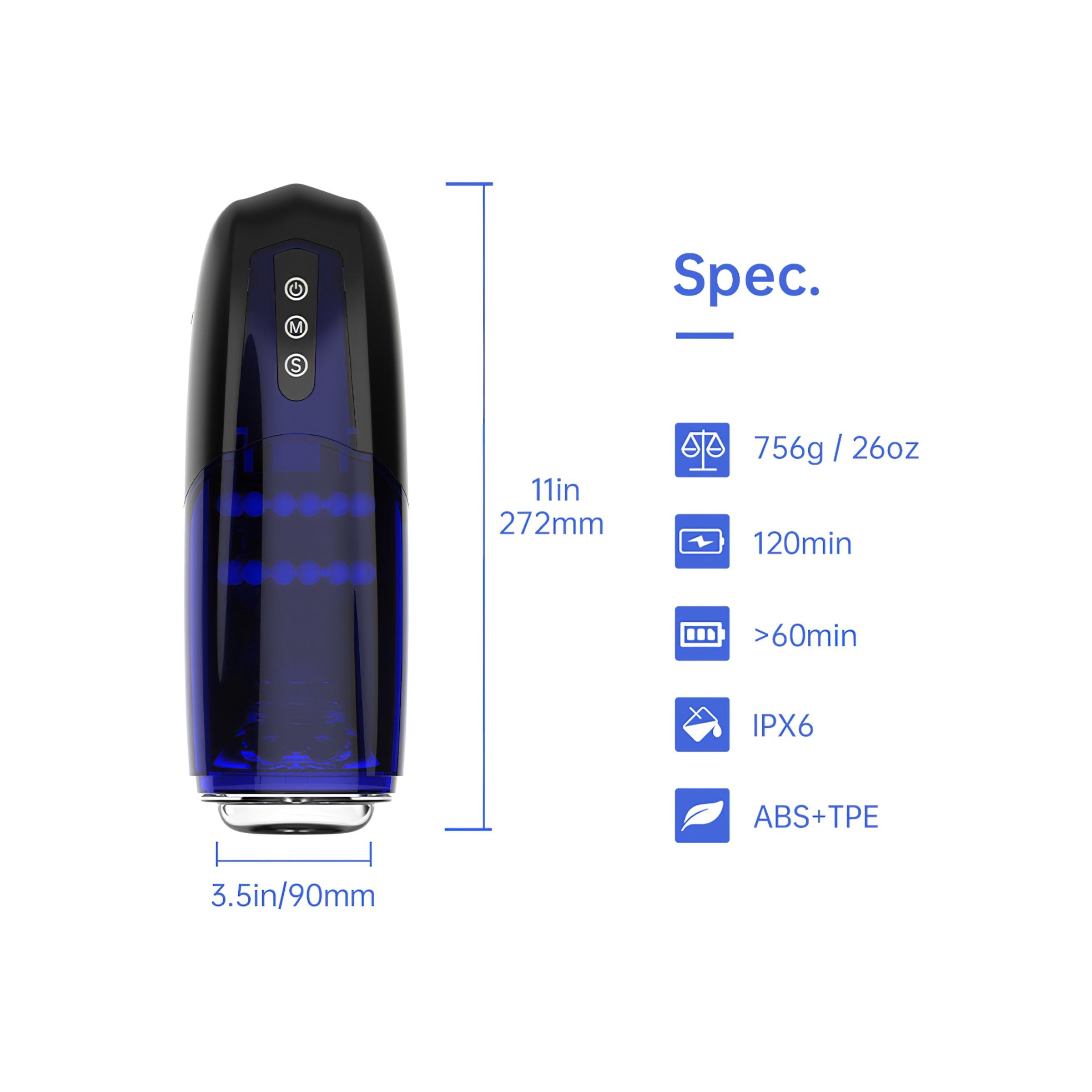 Magic Motion Xone – okos maszturbátor (kék)