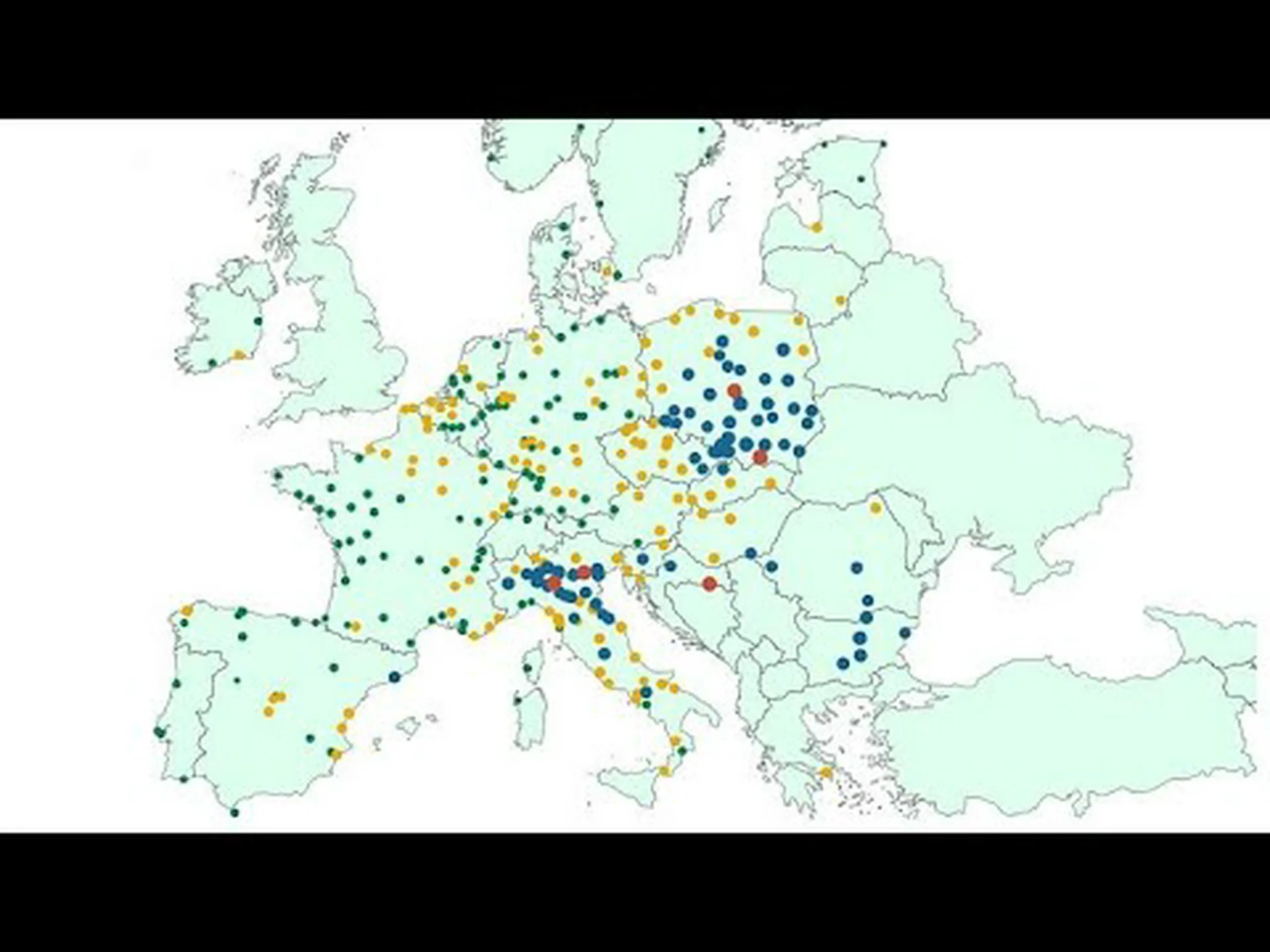 ヨーロッパで大気汚染が最悪の10か国 ヨーロッパで大気汚染が最悪の10か国