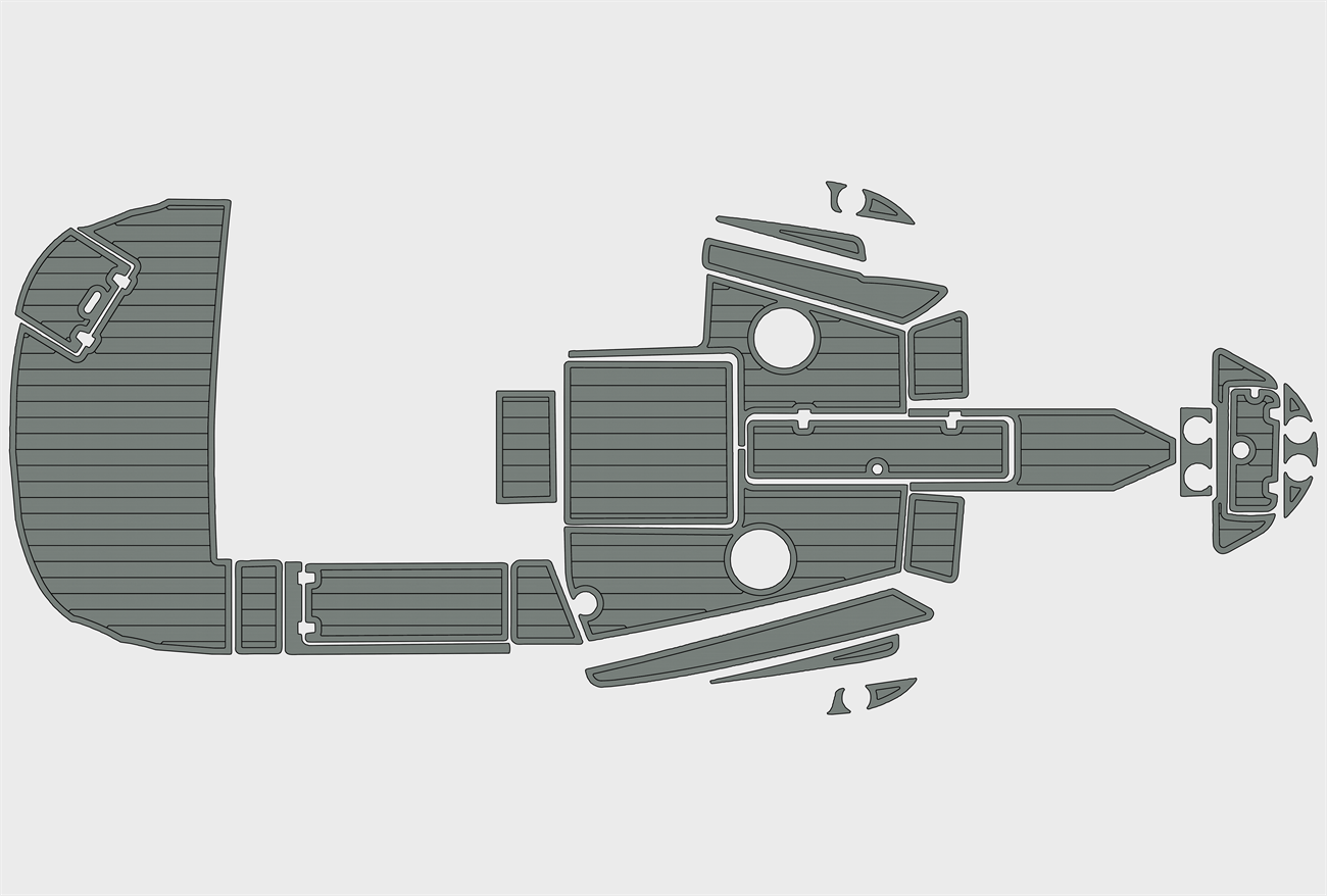 2004-2008 Rinker 192 Captiva Swim Platform Cockpit EVA boat flooring