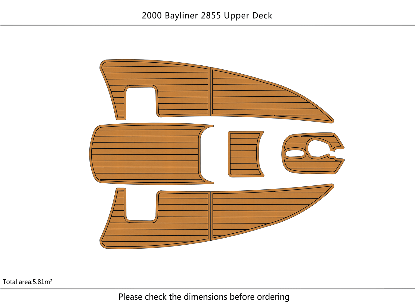 1997-2009 bayliner 2855 upper deck