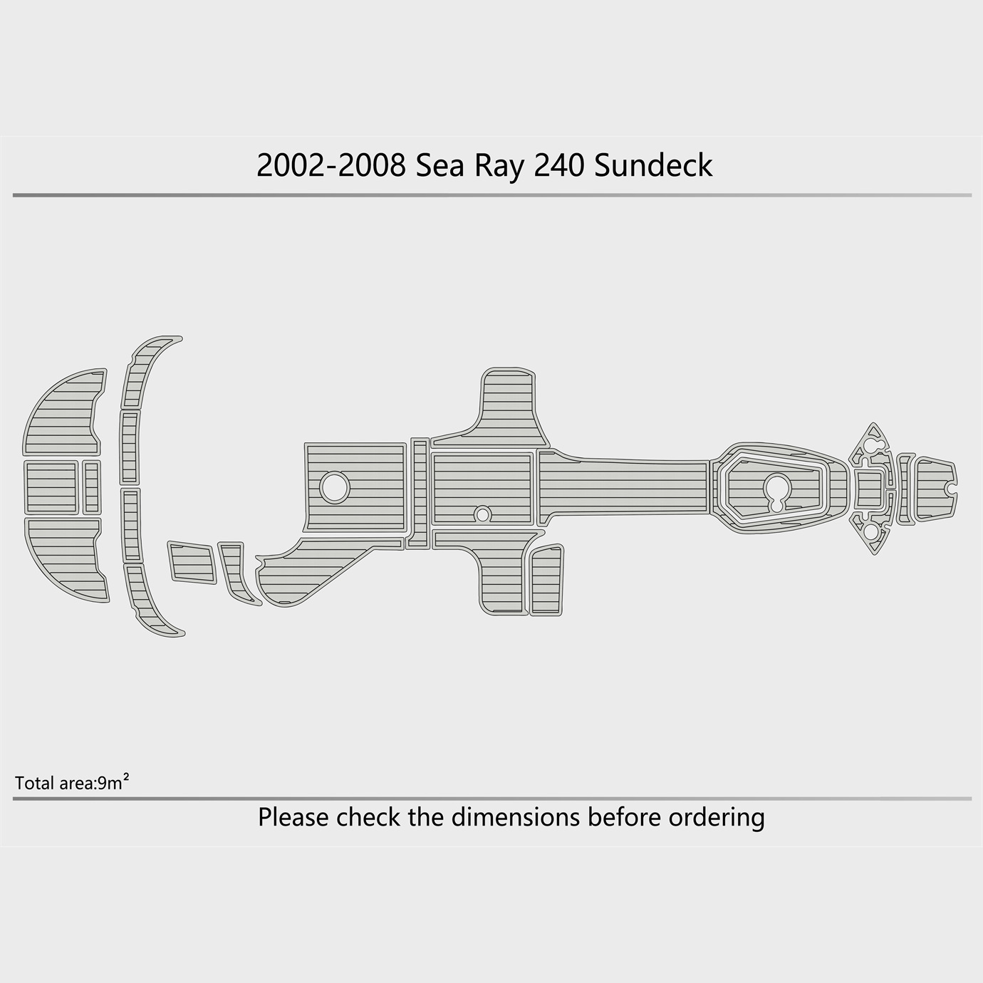 2002-2008 SEA RAY 240 sundeck Swim Cockpit