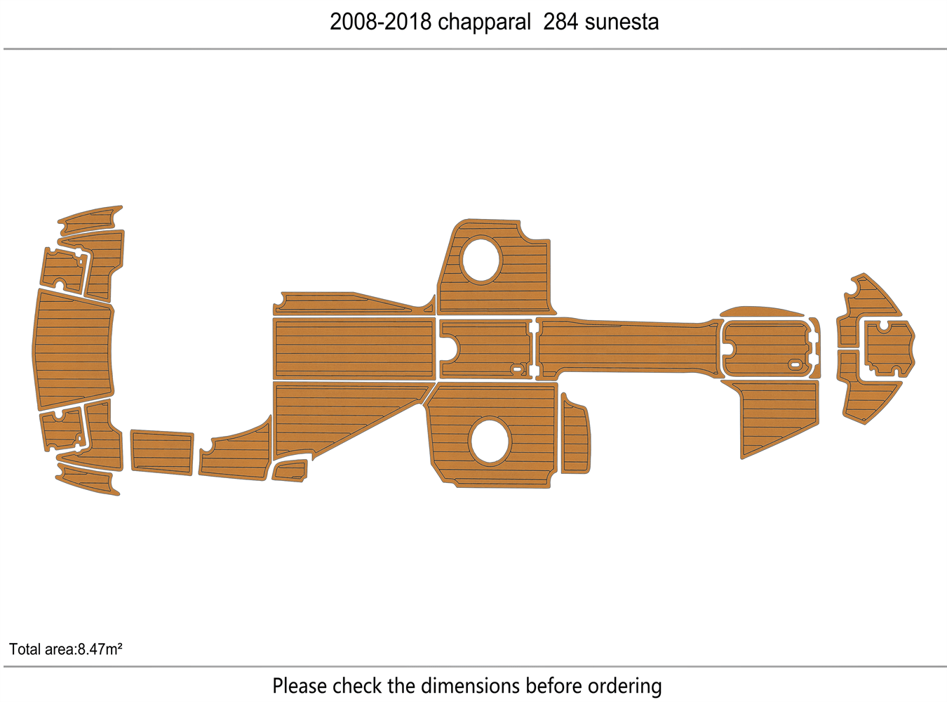 2008-2015 Chaparral 284 Sunesta Boat Flooring