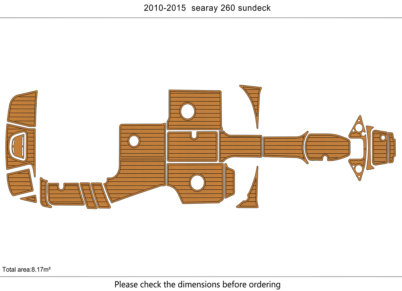 2010-2015 sea ray 260 sundeck Swim Cockpit
