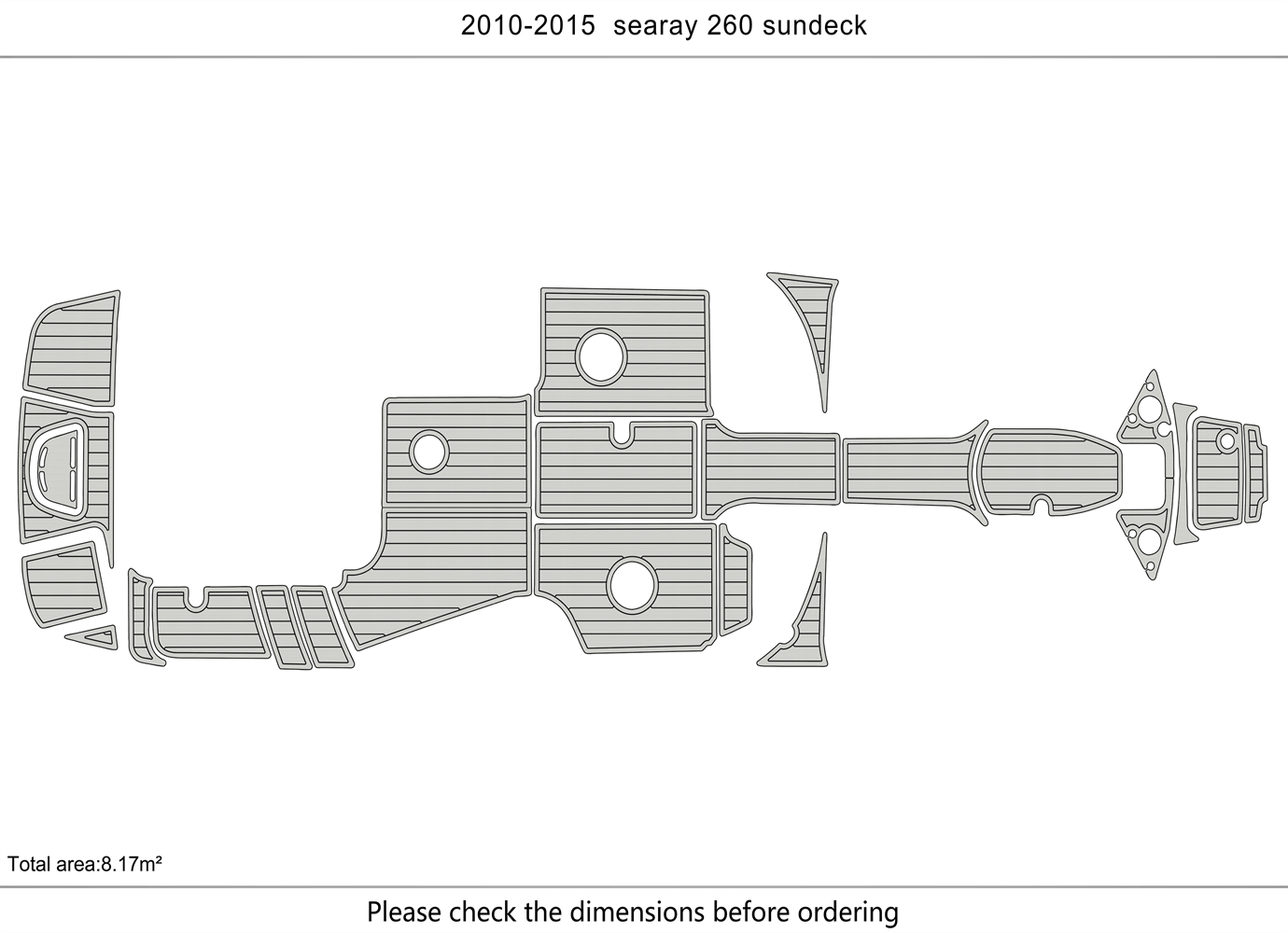 2010-2015 sea ray 260 sundeck Swim Cockpit