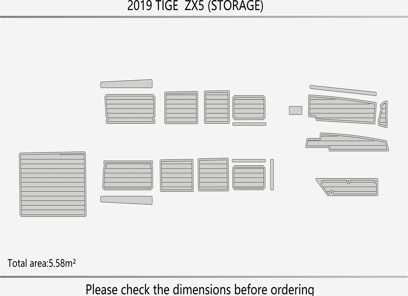 2019 TIGE ZX5 Storage