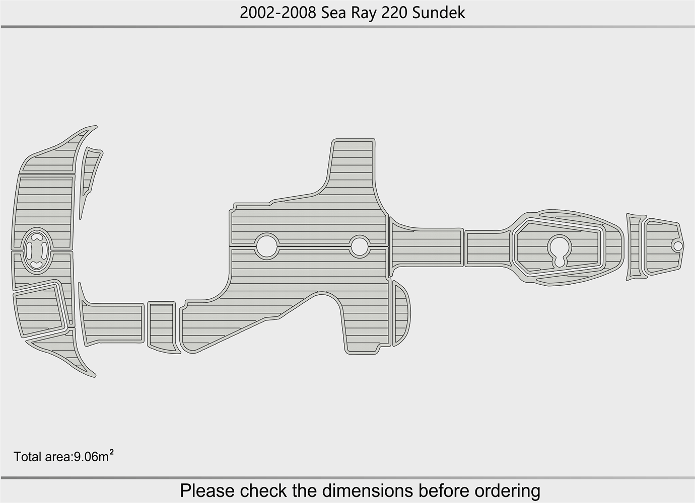 2002-2008 Sea Ray 220 Sundeck Boat Flooring