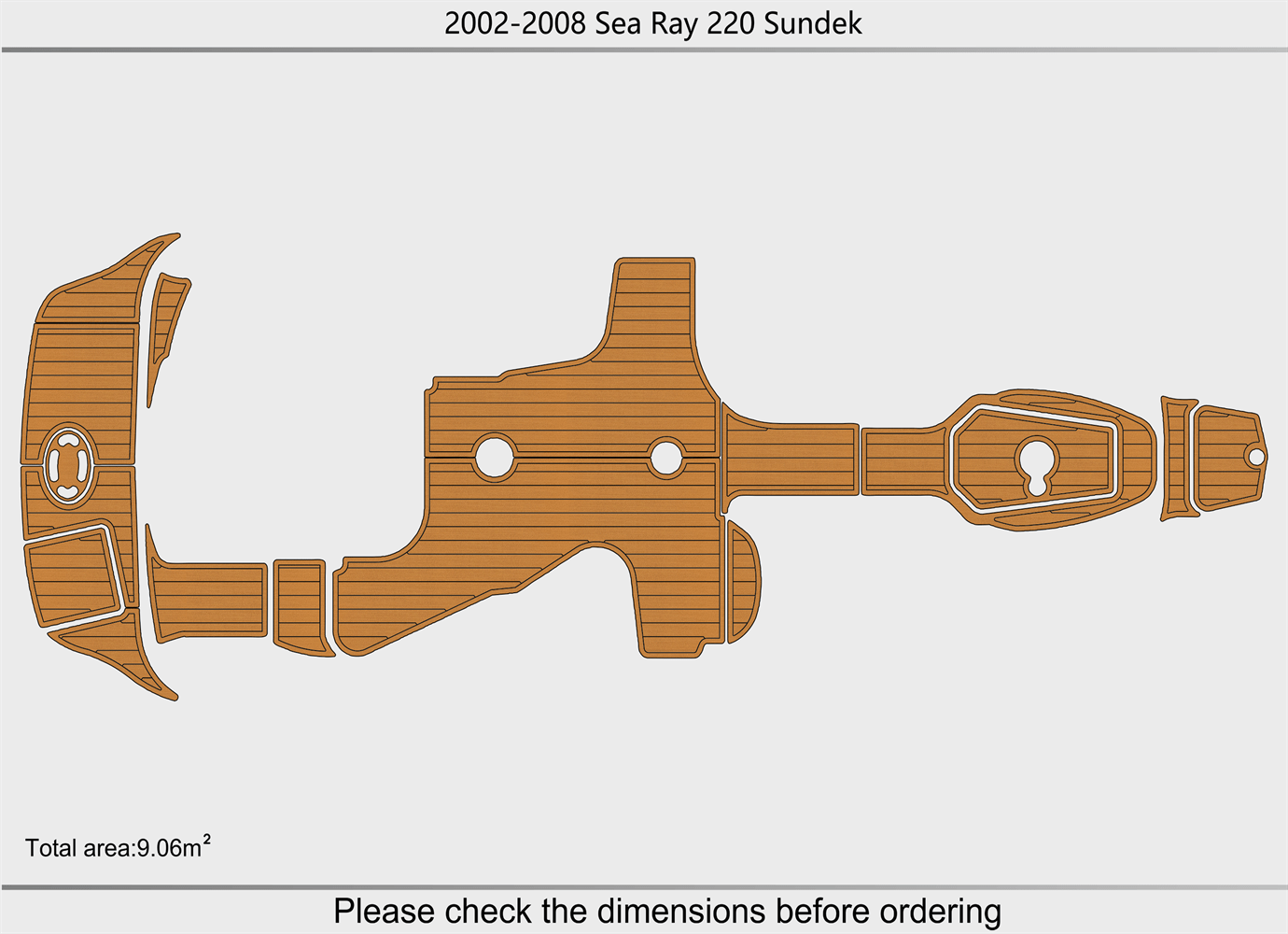 2002-2008 Sea Ray 220 Sundeck Boat Flooring