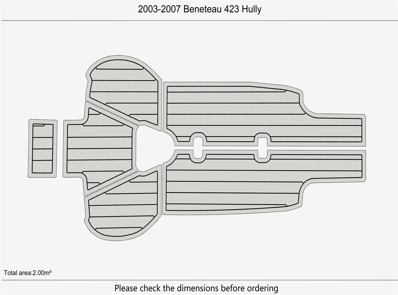 2003-2007 Beneteau 423 Hully