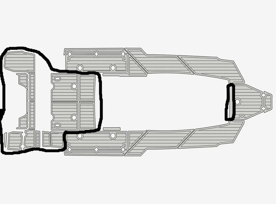 2022 Blackfin 272 CC Customize Three Color Boat Flooring