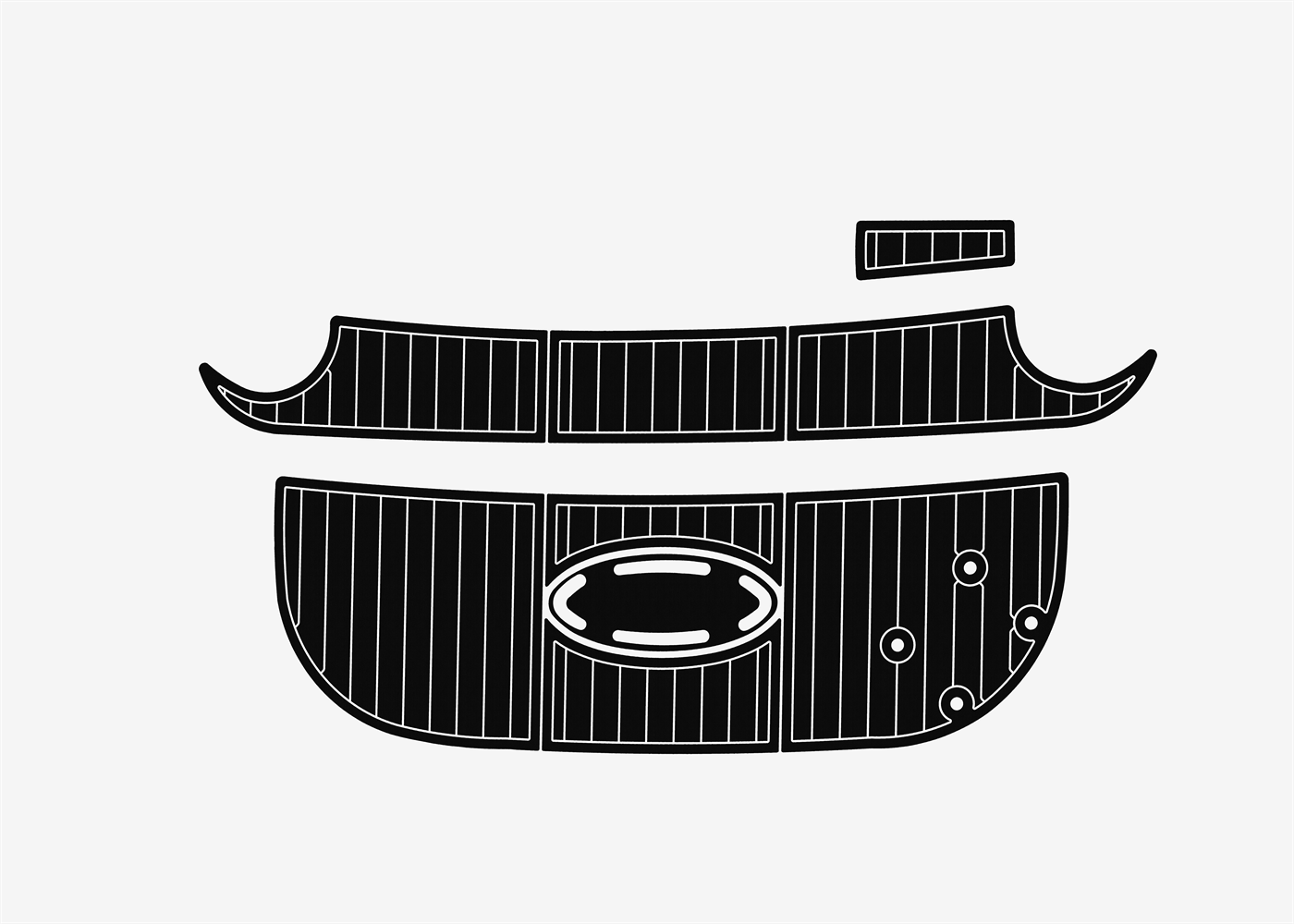 2004-2009 Larson 260 Cabrio Boat Flooring DuraEVA A629