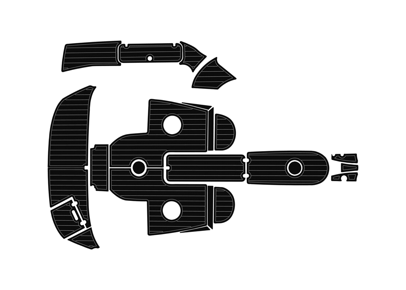 2006-2007 Rinker 226 Captiva Bowrider EVA boat flooring