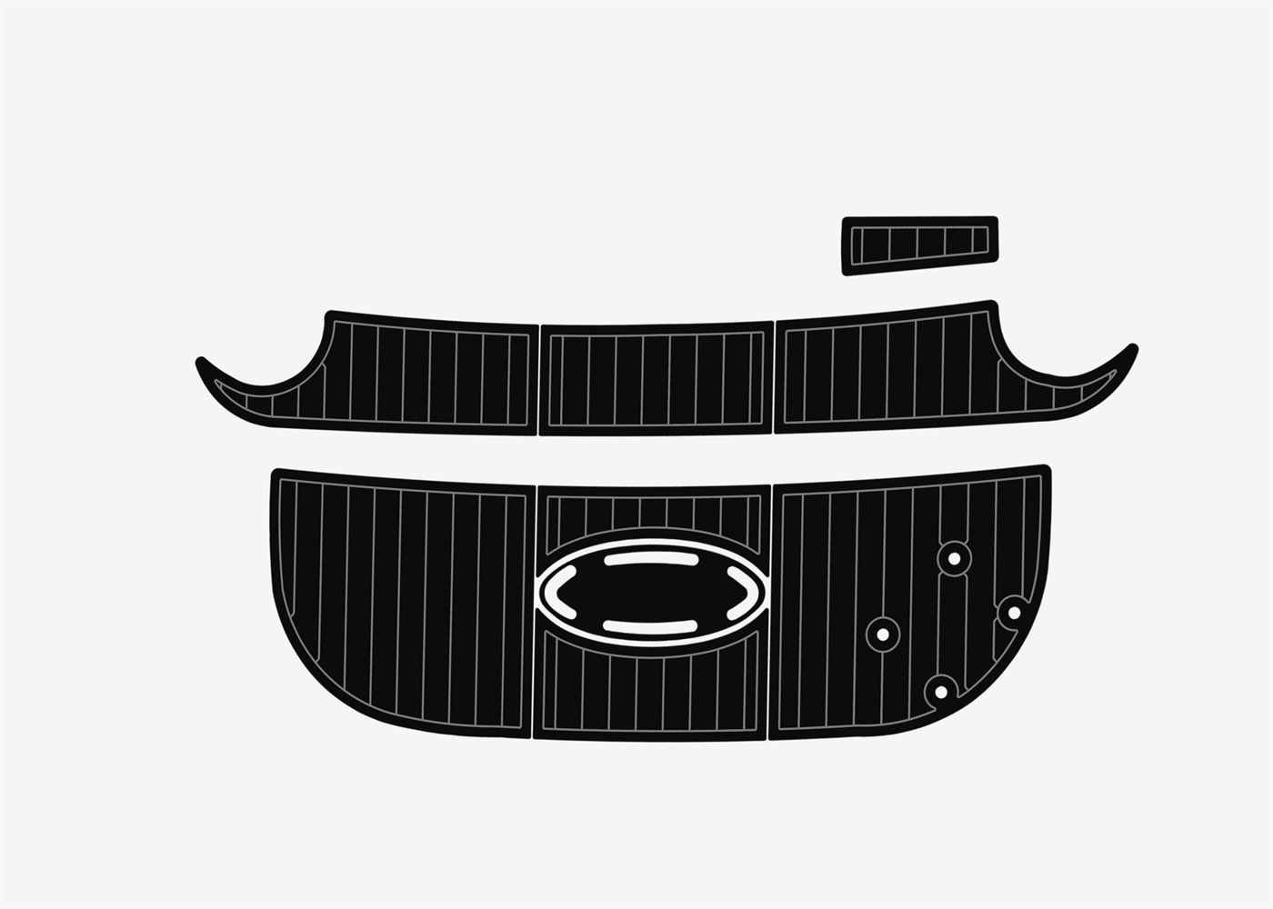 2004-2009 Larson 260 Cabrio Boat Flooring DuraEVA A629