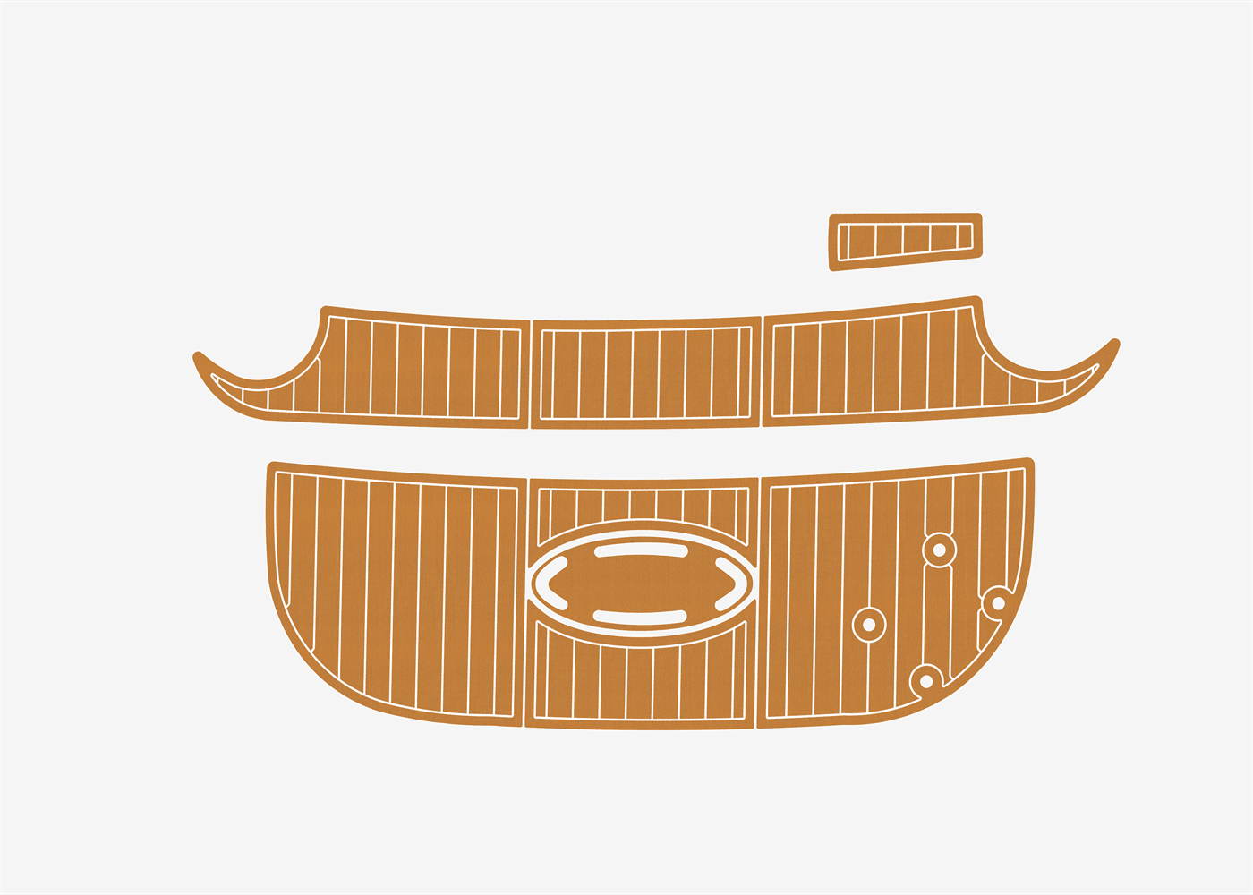 2004-2009 Larson 260 Cabrio Boat Flooring DuraEVA A629