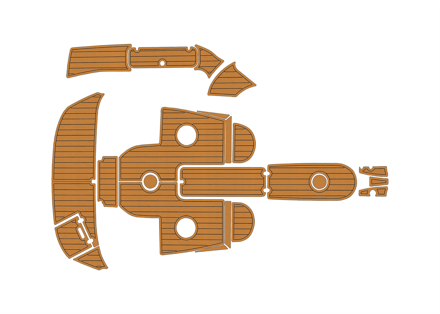 2006-2007 Rinker 226 Captiva Bowrider EVA boat flooring