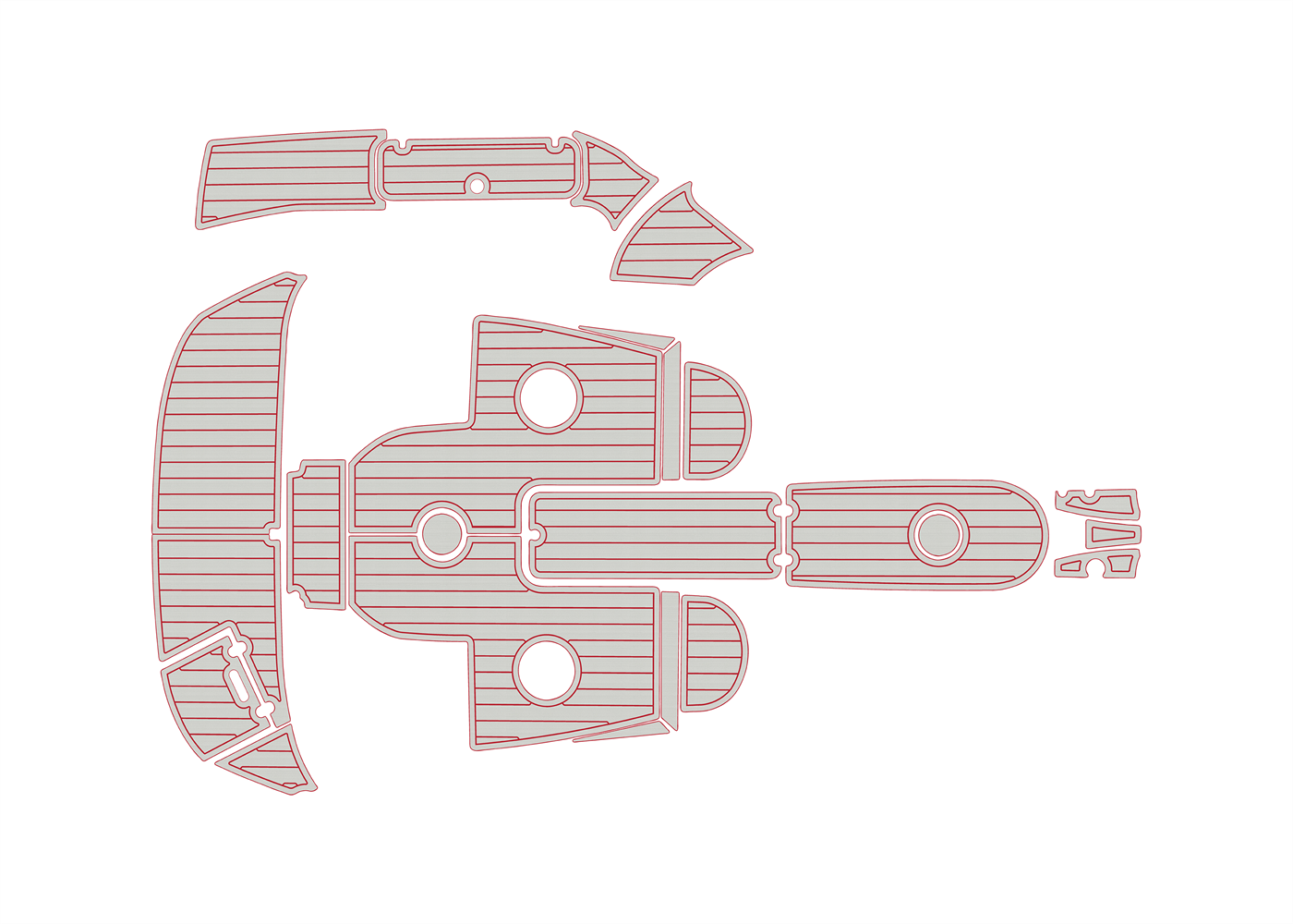 2006-2007 Rinker 226 Captiva Bowrider EVA boat flooring