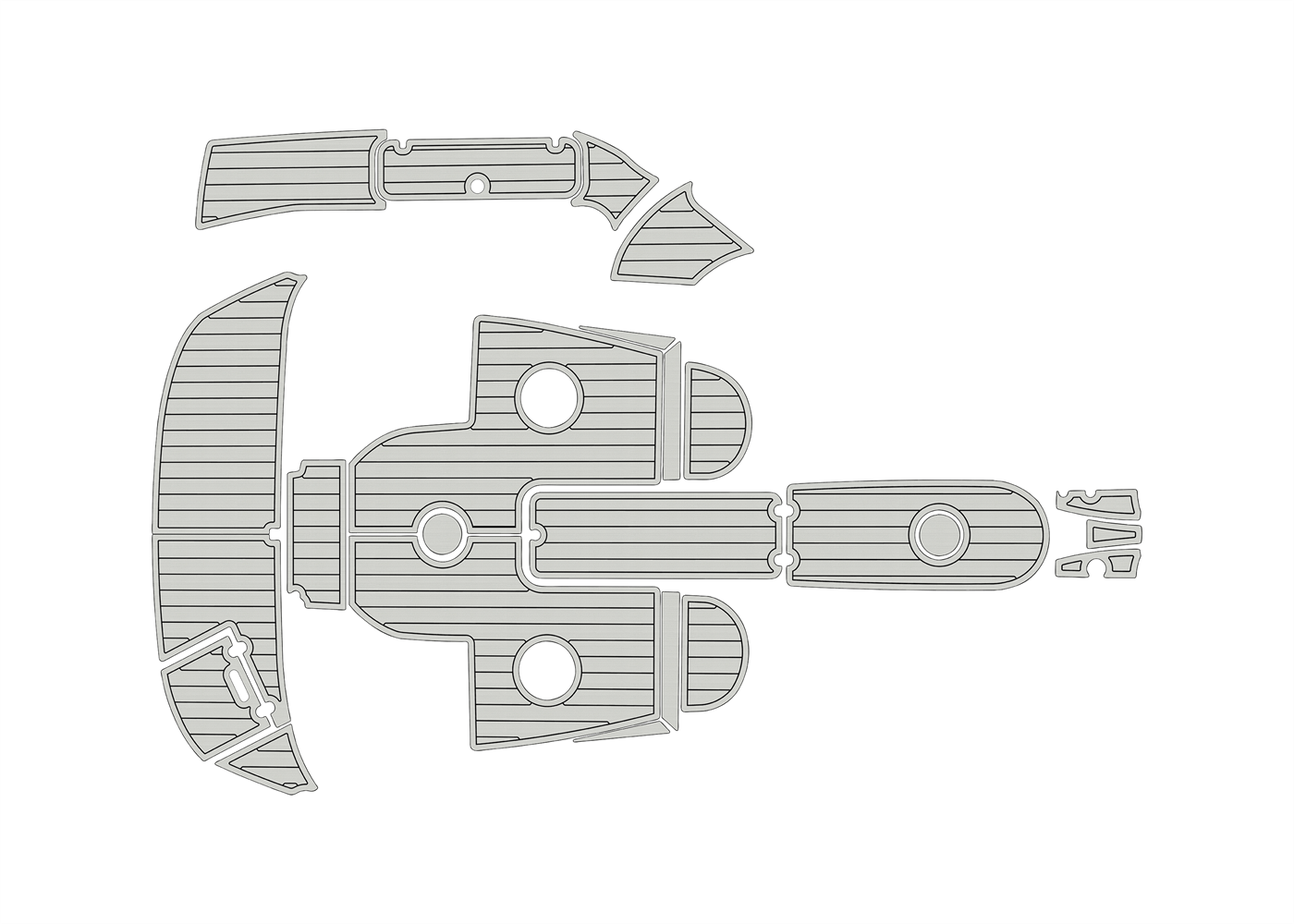 2006-2007 Rinker 226 Captiva Bowrider EVA boat flooring