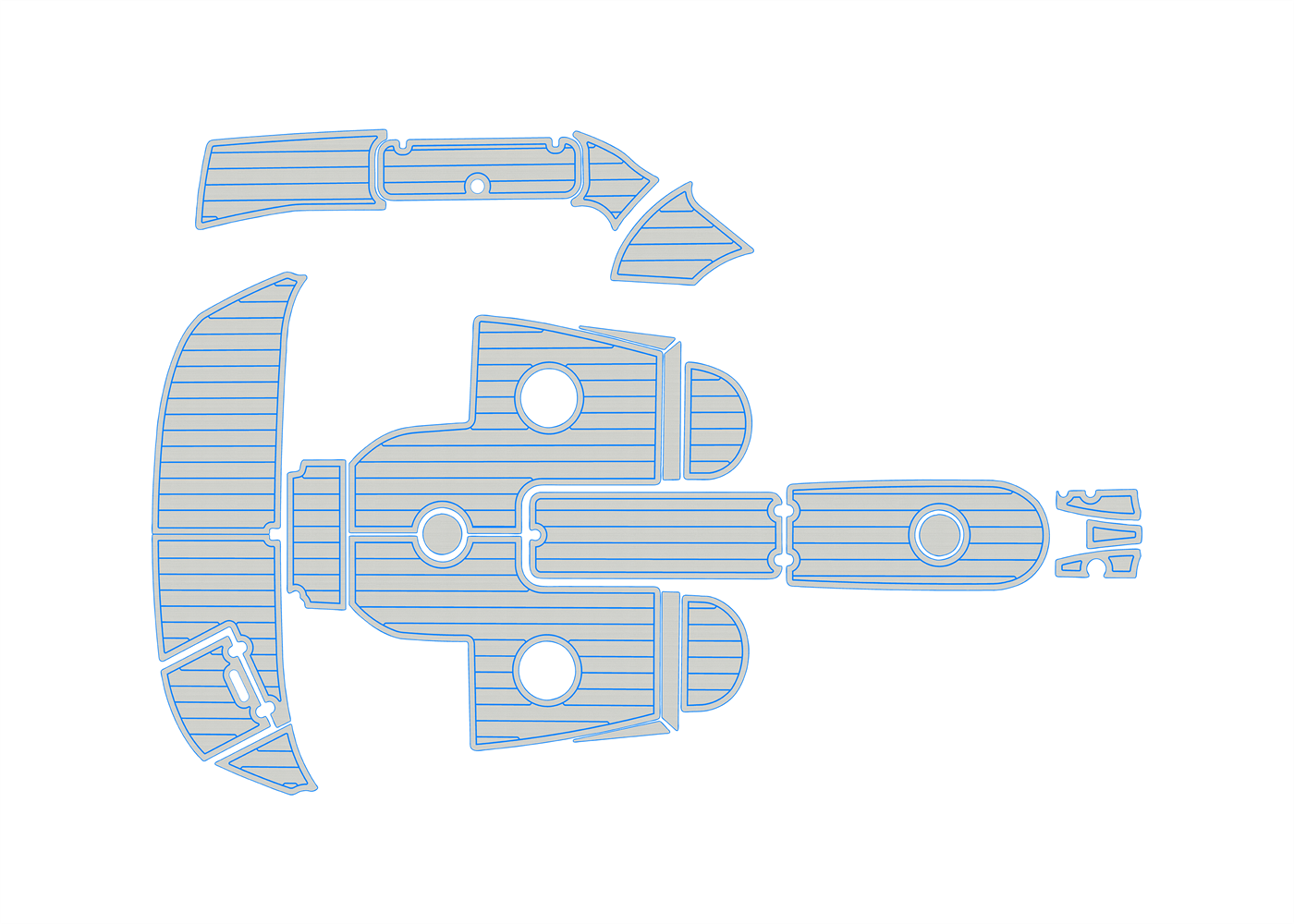 2006-2007 Rinker 226 Captiva Bowrider EVA boat flooring
