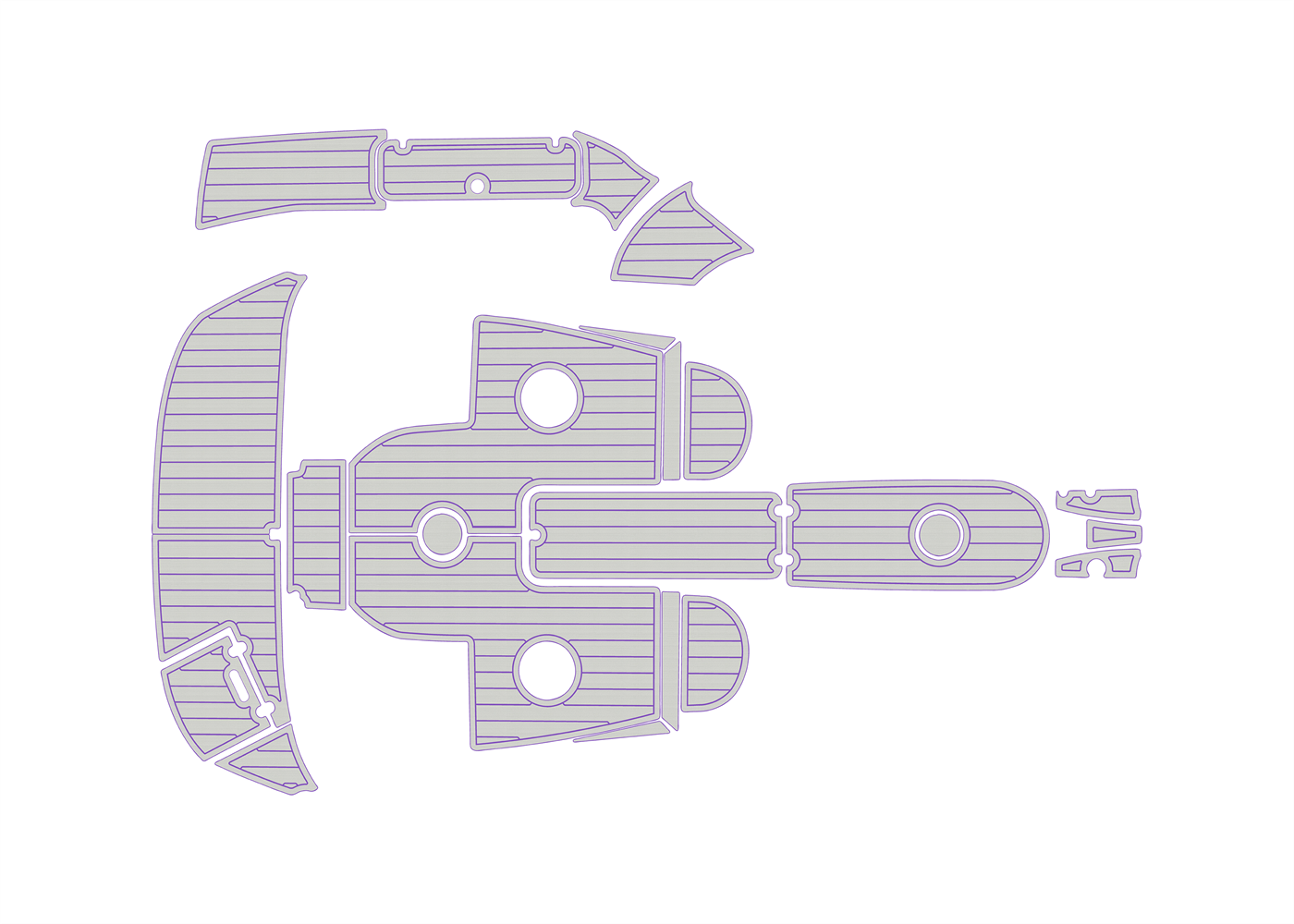 2006-2007 Rinker 226 Captiva Bowrider EVA boat flooring
