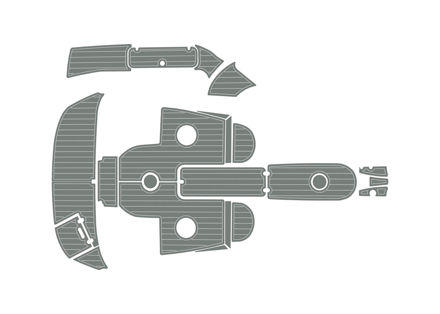 2006-2007 Rinker 226 Captiva Bowrider EVA boat flooring