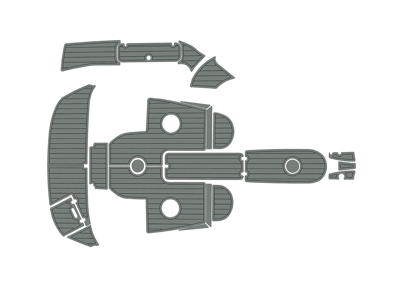 2006-2007 Rinker 226 Captiva Bowrider EVA boat flooring