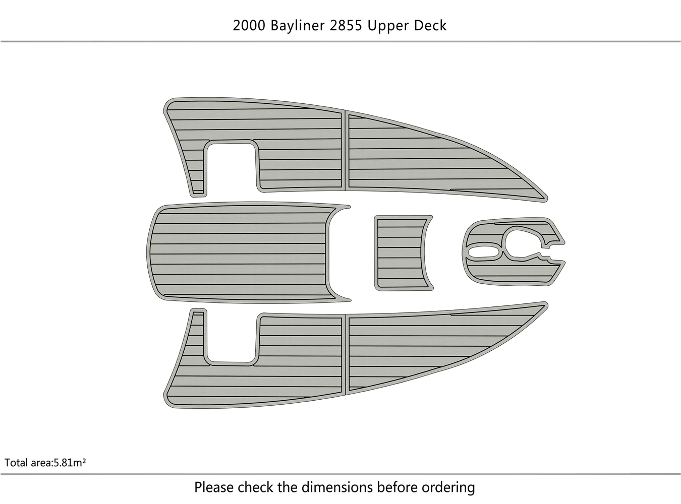 1997-2009 bayliner 2855 upper deck