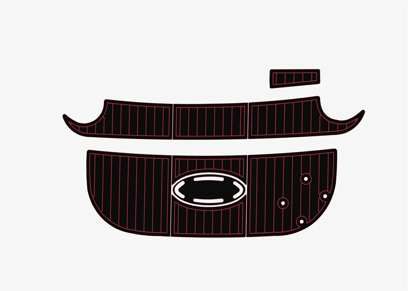 2004-2009 Larson 260 Cabrio Boat Flooring DuraEVA A629