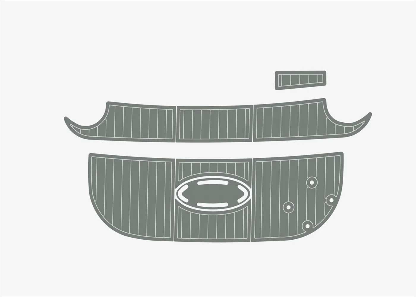 2004-2009 Larson 260 Cabrio Boat Flooring DuraEVA A629