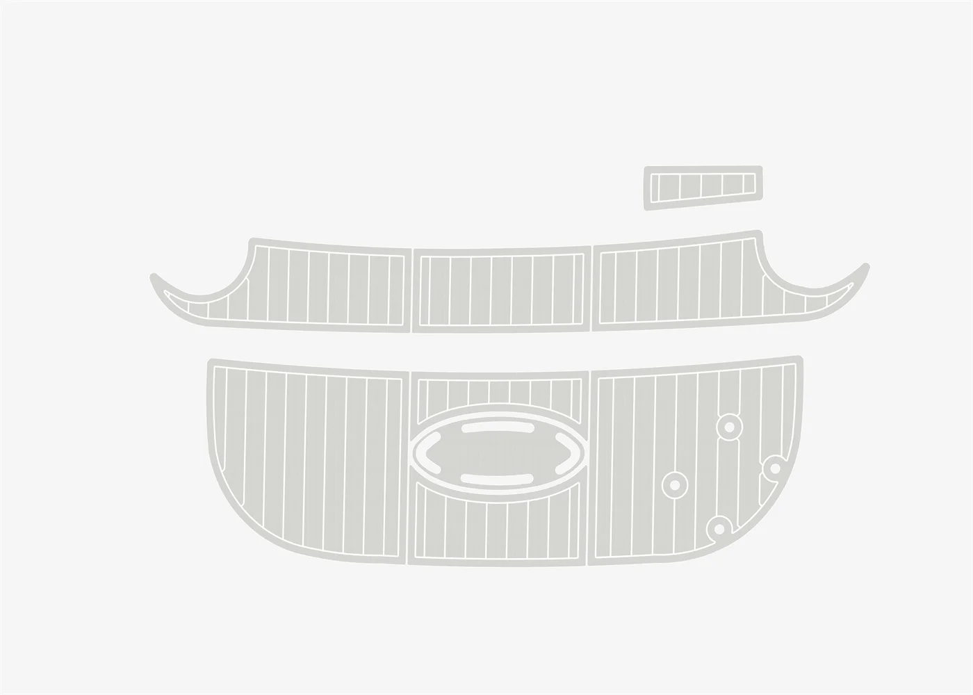 2004-2009 Larson 260 Cabrio Boat Flooring DuraEVA A629