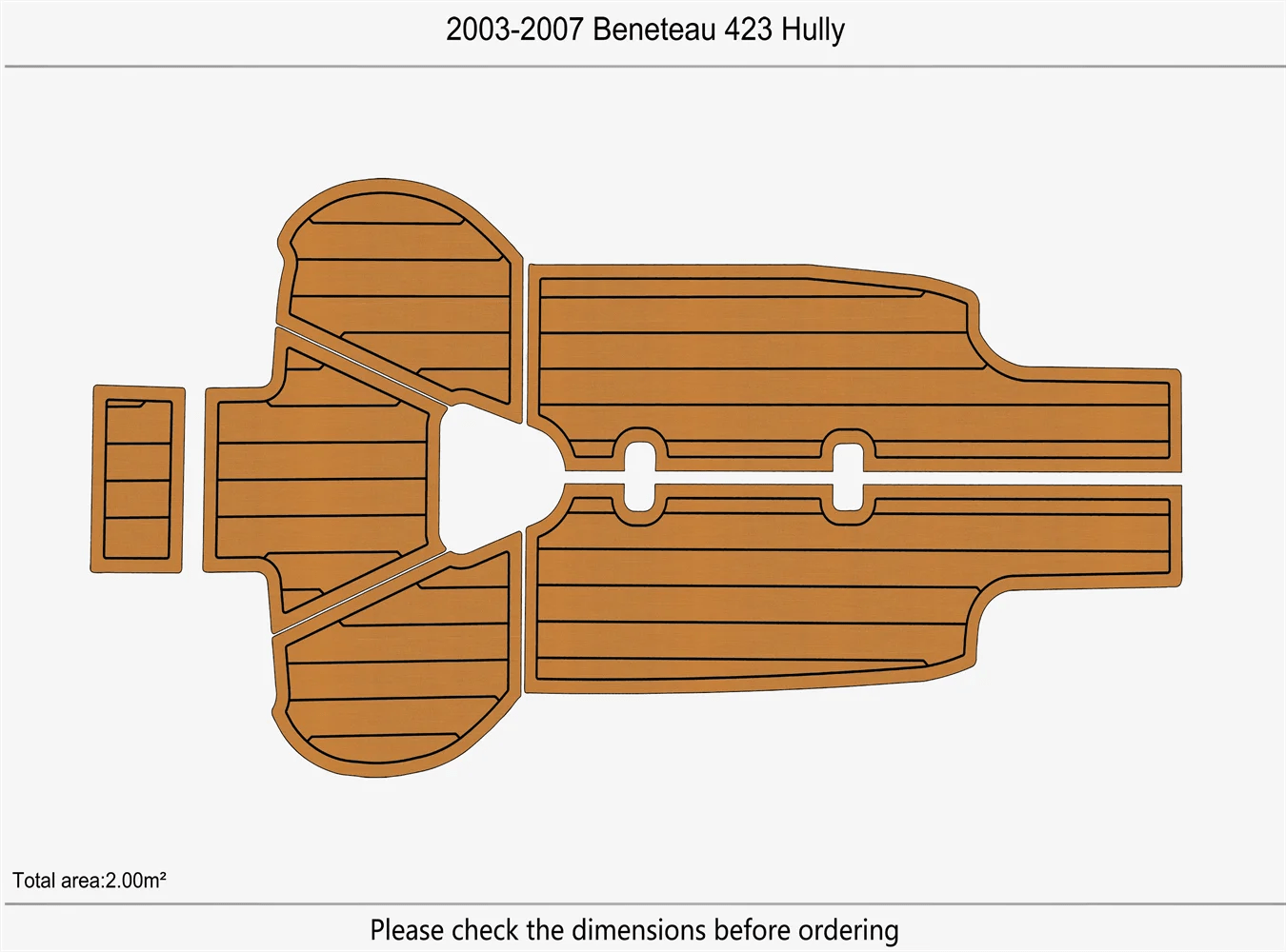 2003-2007 Beneteau 423 Hully