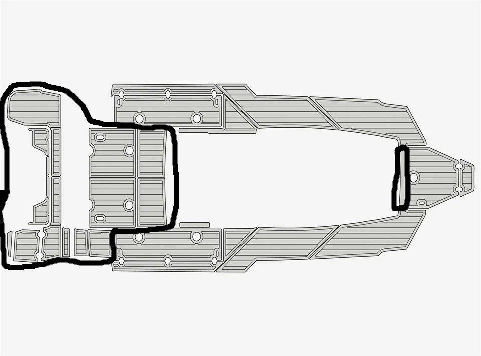 2022 Blackfin 272 CC Customize Three Color Boat Flooring