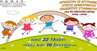 Δ.Χαλκηδόνος:Ξεκινούν οι αιτήσεις εγγραφής παιδιών στους παιδικούς σταθμούς Δ.Χαλκηδόνος:Ξεκινούν οι αιτήσεις εγγραφής παιδιών στους παιδικούς σταθμούς