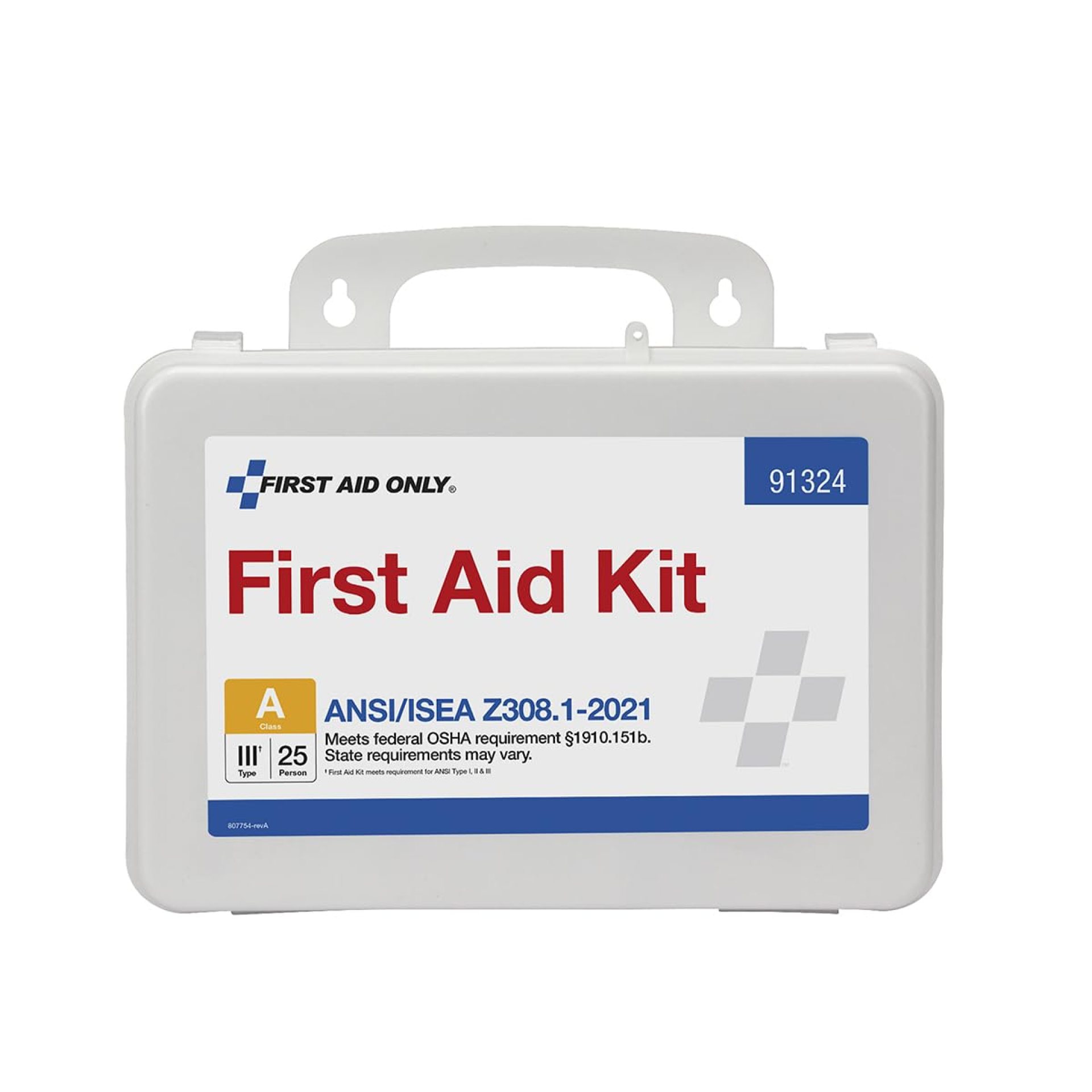First Aid Only 91324 ANSI A 2021 and OSHA Compliant First Aid Kit, 25-Person Emergency First Aid Kit for Business, Home, Car, and Worksites, 94 Pieces First Aid Only 91324 ANSI A 2021 and OSHA Compliant First Aid Kit, 25-Person Emergency First Aid Kit for Business, Home, Car, and Worksites, 94 Pieces