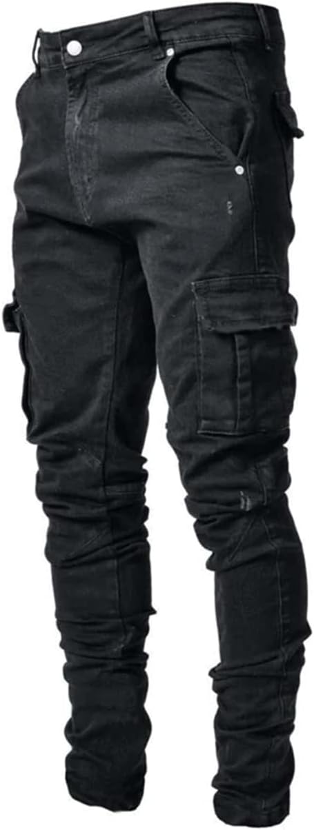 HUNGSON Men’s Slim Fit Stretch Jeans Ripped Skinny Jeans for Men, Distressed Straight Leg Fashion Comfort Flex Waist Pants HUNGSON Men’s Slim Fit Stretch Jeans Ripped Skinny Jeans for Men, Distressed Straight Leg Fashion Comfort Flex Waist Pants